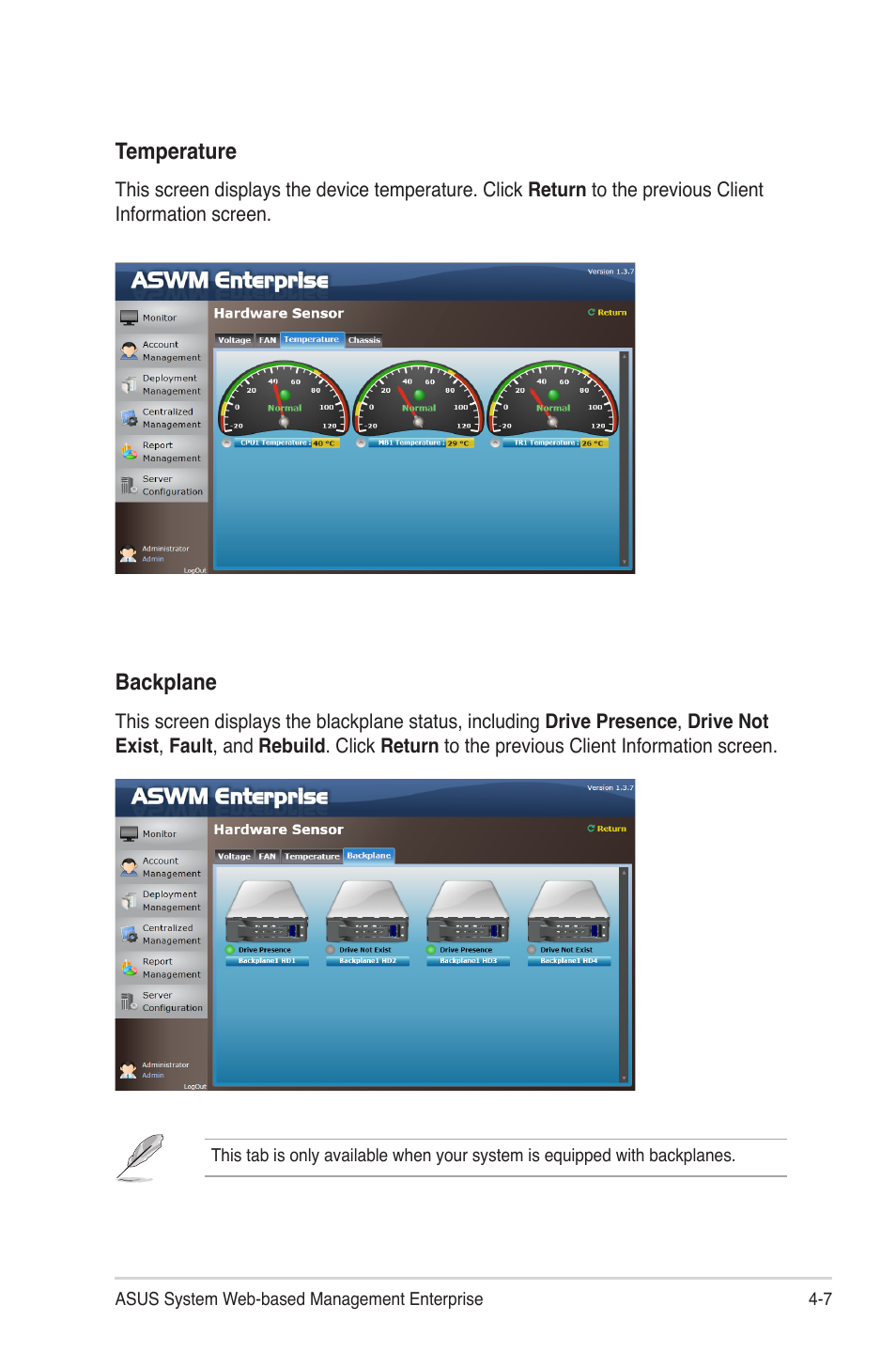 Asus ASWM Enterprise System Web-based Management User Manual | Page 61 / 94