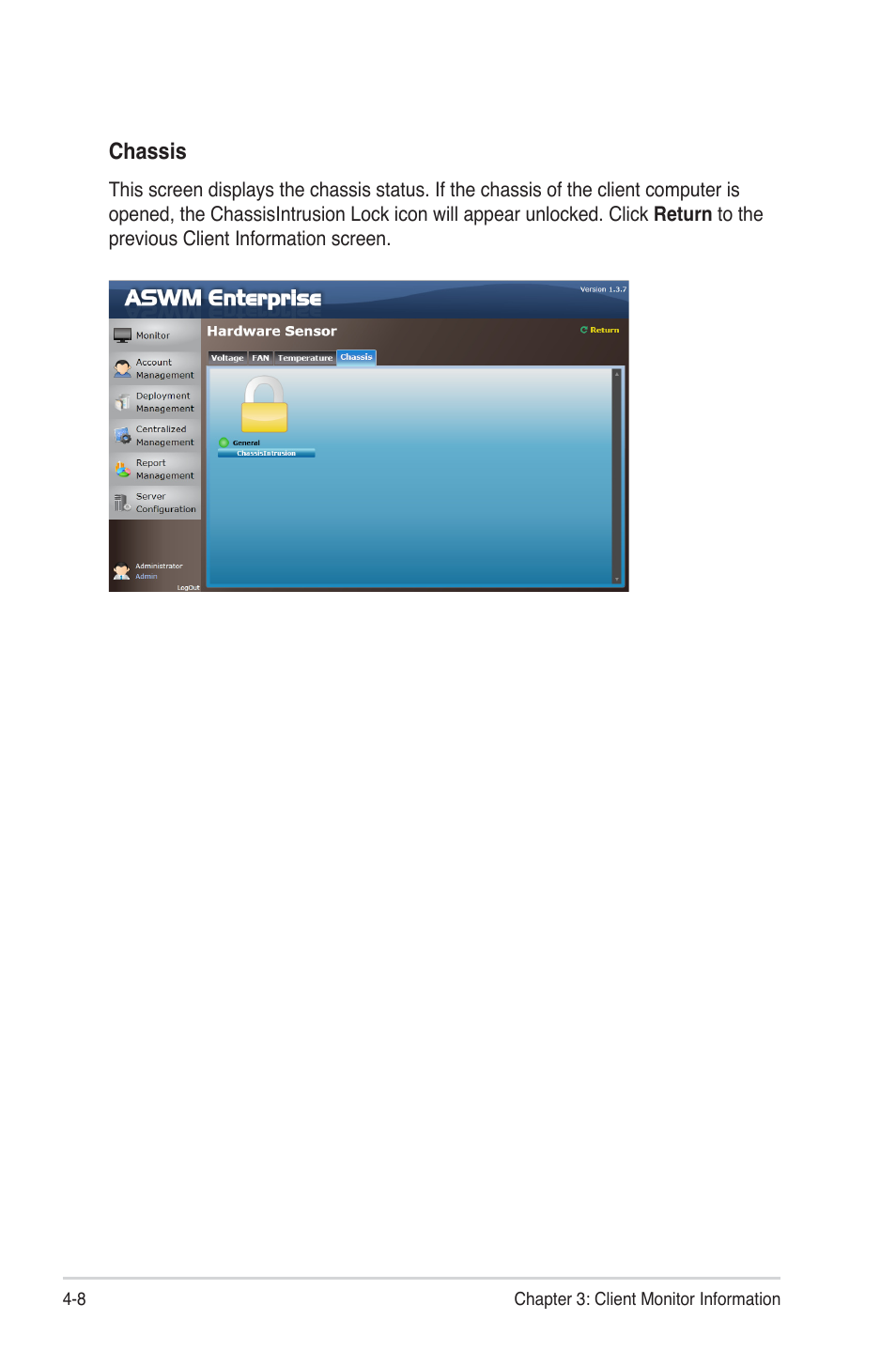 Asus ASWM Enterprise System Web-based Management User Manual | Page 62 / 94