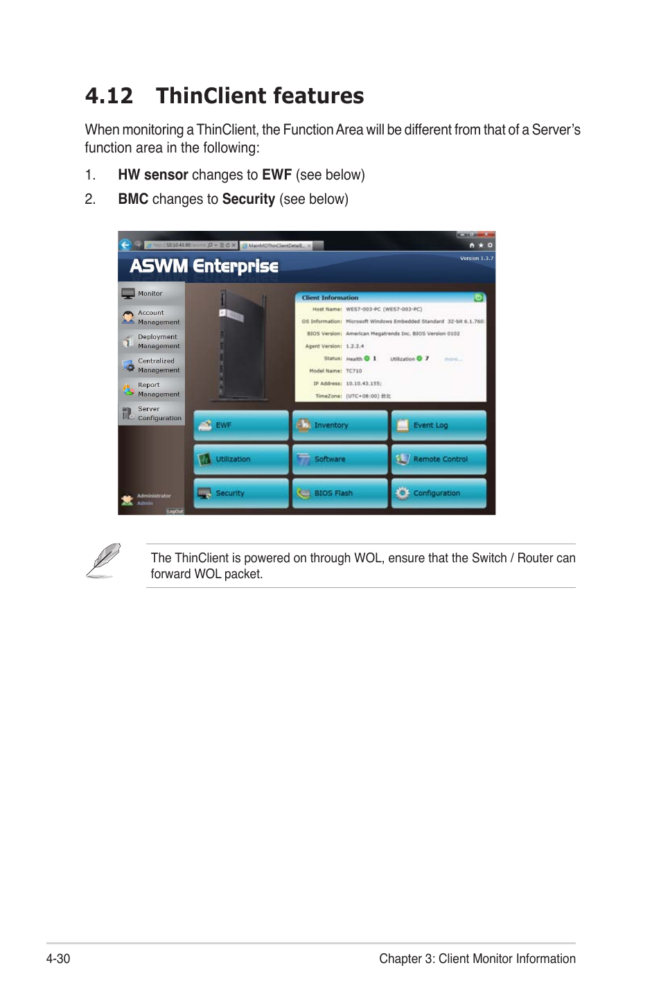 12 thinclient features, 12 thinclient features -30 | Asus ASWM Enterprise System Web-based Management User Manual | Page 84 / 94