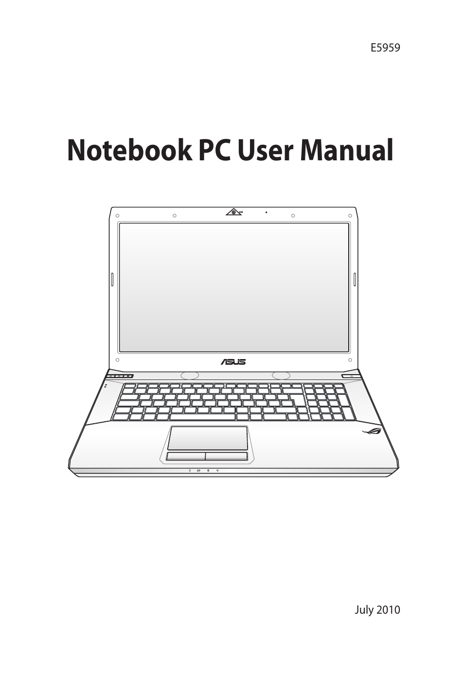 Asus G73Jw User Manual | 118 pages