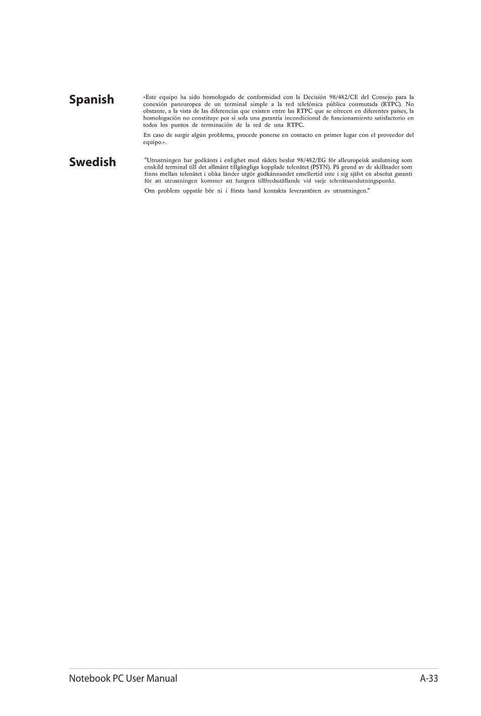Asus G73Jw User Manual | Page 113 / 118