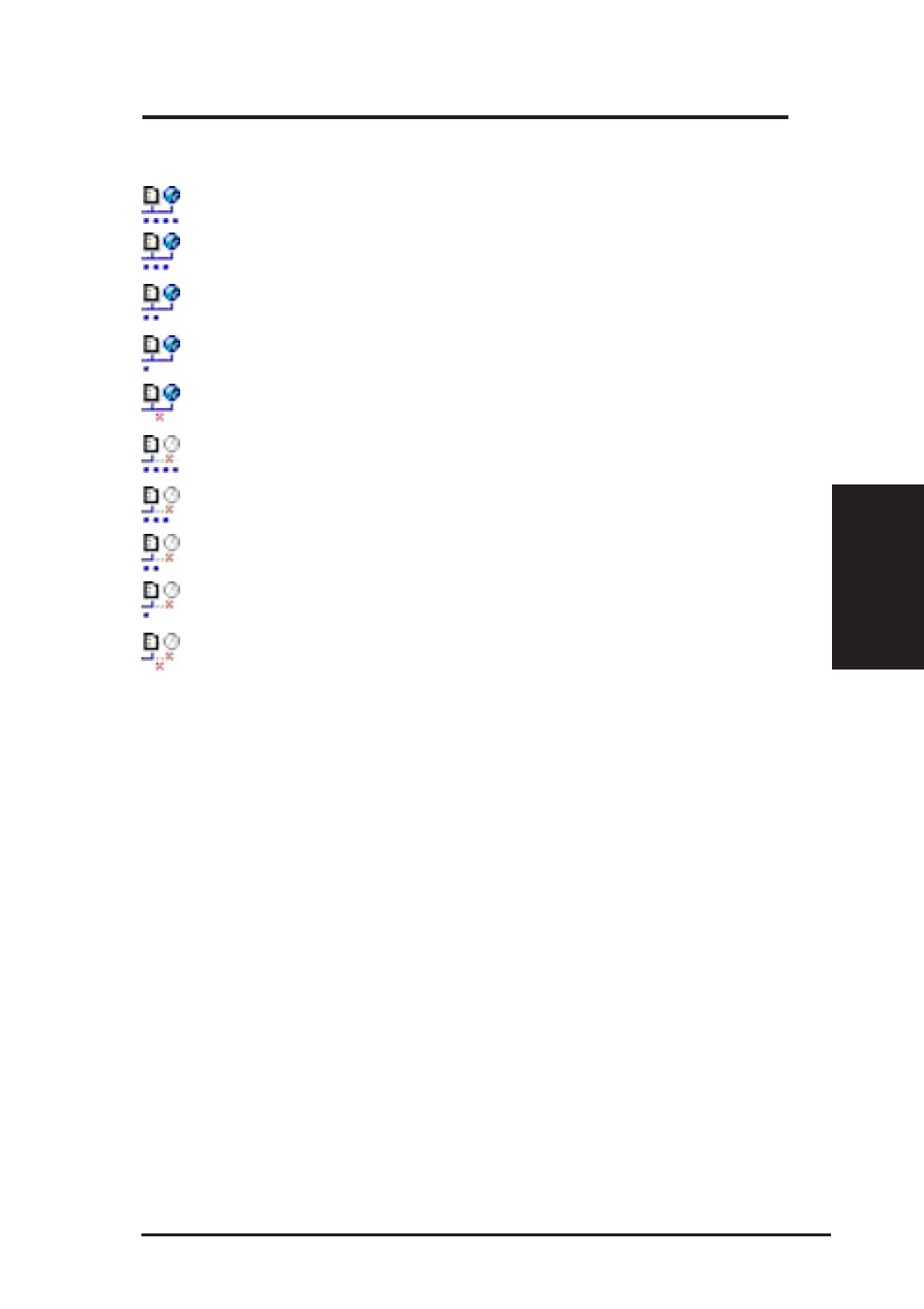 Chapter 3 - reference, Wireless status icons (on the taskbar) | Asus WL-100gE User Manual | Page 21 / 58