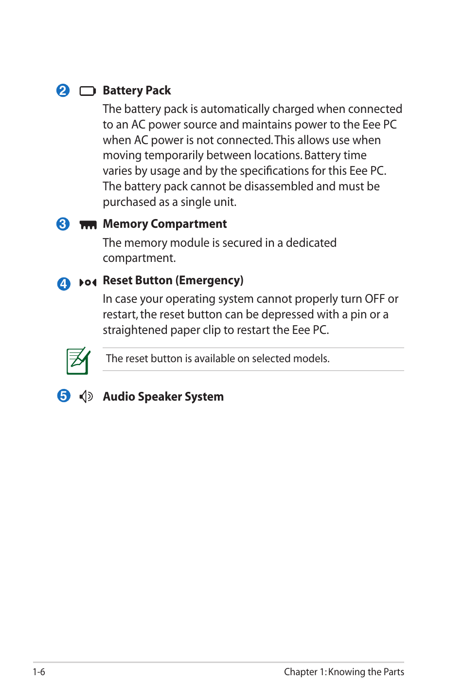 Asus Eee PC 1002HA/Linux User Manual | Page 14 / 80