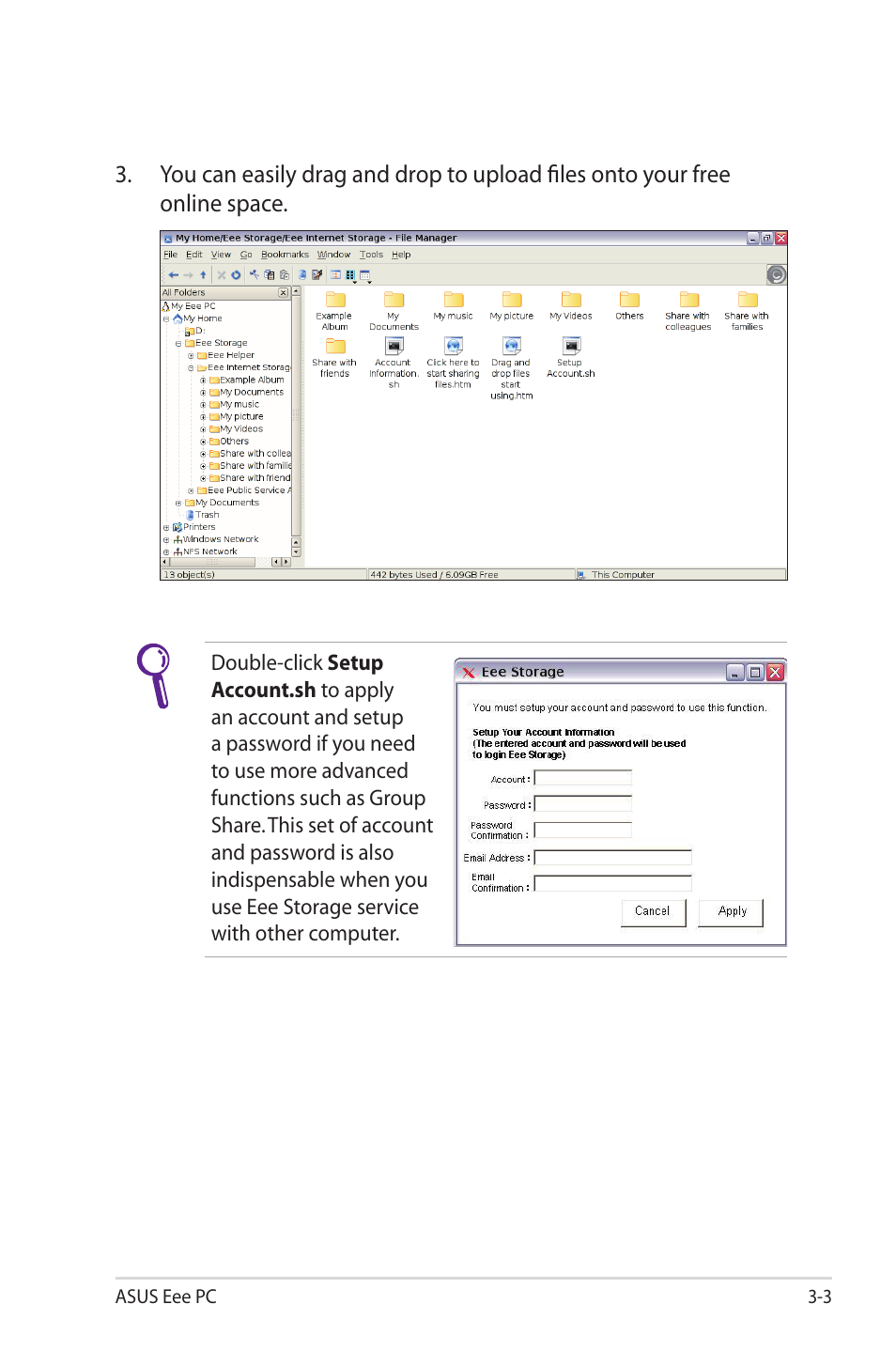 Asus Eee PC 1002HA/Linux User Manual | Page 39 / 80