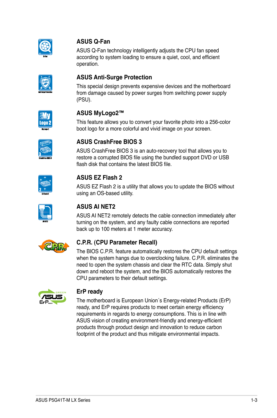 Asus P5G41T-M LX V2 User Manual | Page 13 / 62