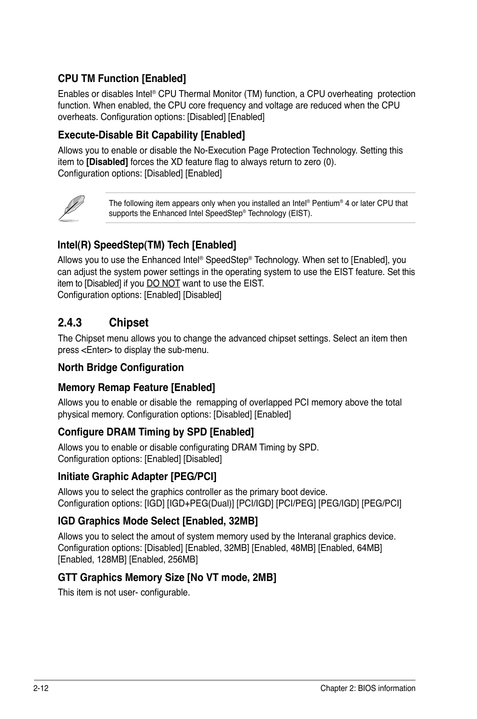 3 chipset, Chipset -12 | Asus P5G41T-M LX V2 User Manual | Page 50 / 62