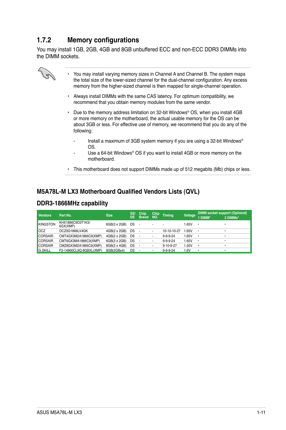 Asus M5A78L-M LX3 User Manual | Page 21 / 62