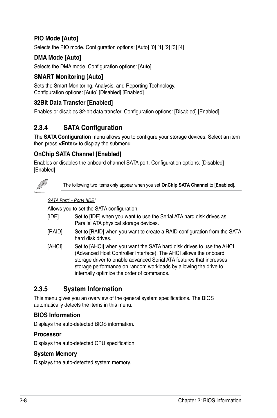 4 sata configuration, 5 system information | Asus M5A78L-M LX3 User Manual | Page 44 / 62