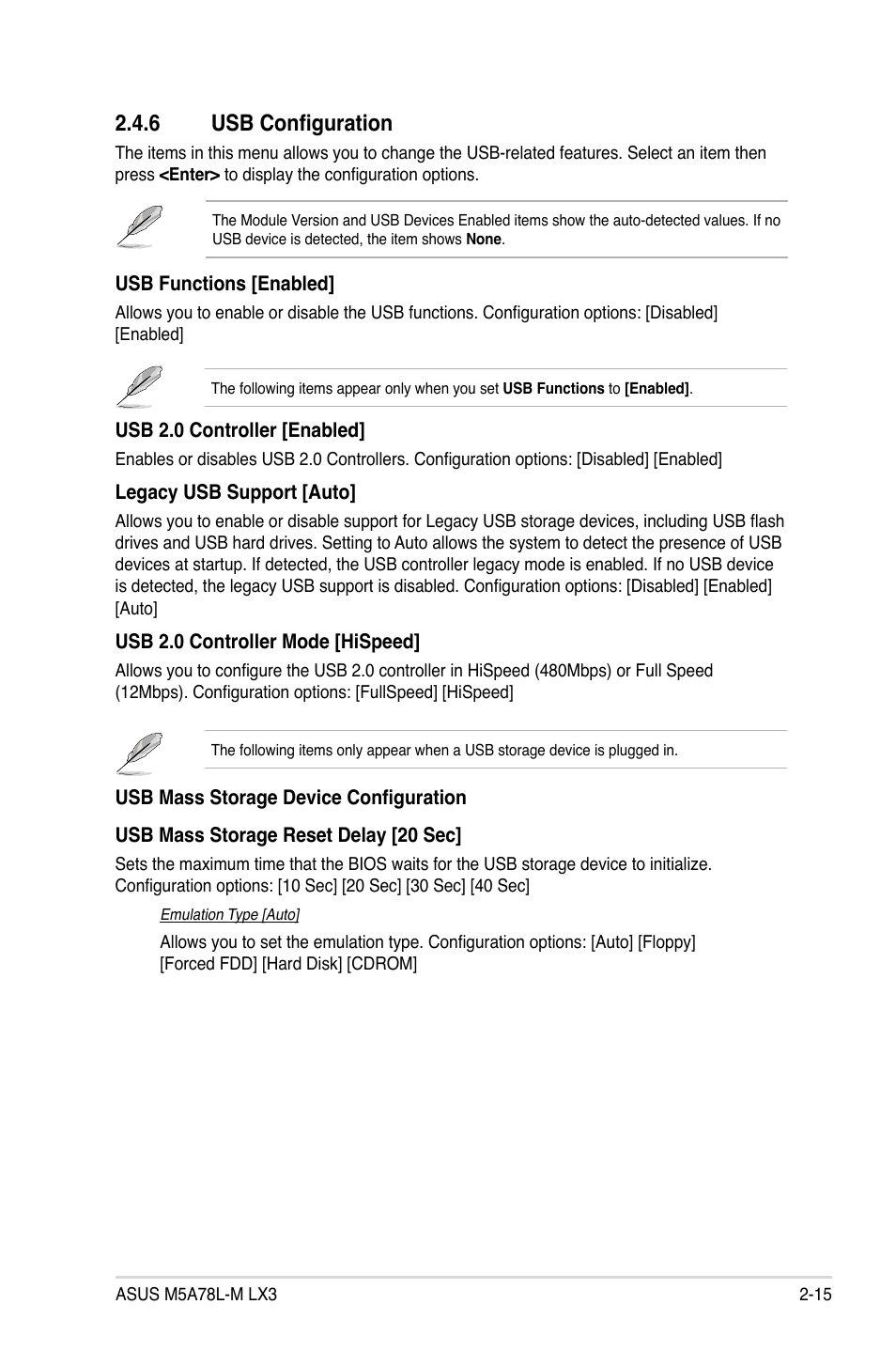 6 usb configuration | Asus M5A78L-M LX3 User Manual | Page 51 / 62
