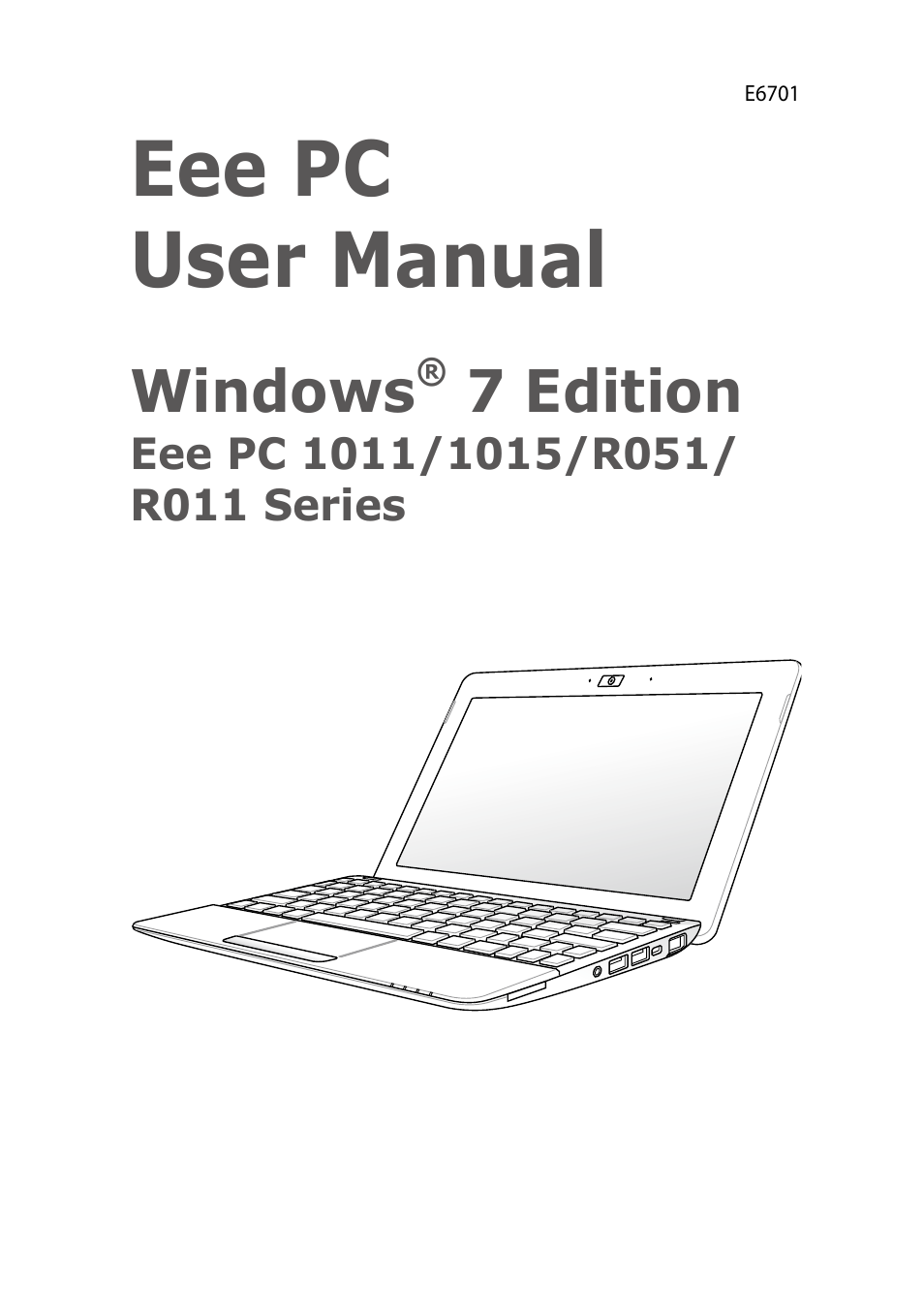 Asus Eee PC R051CX User Manual | 66 pages