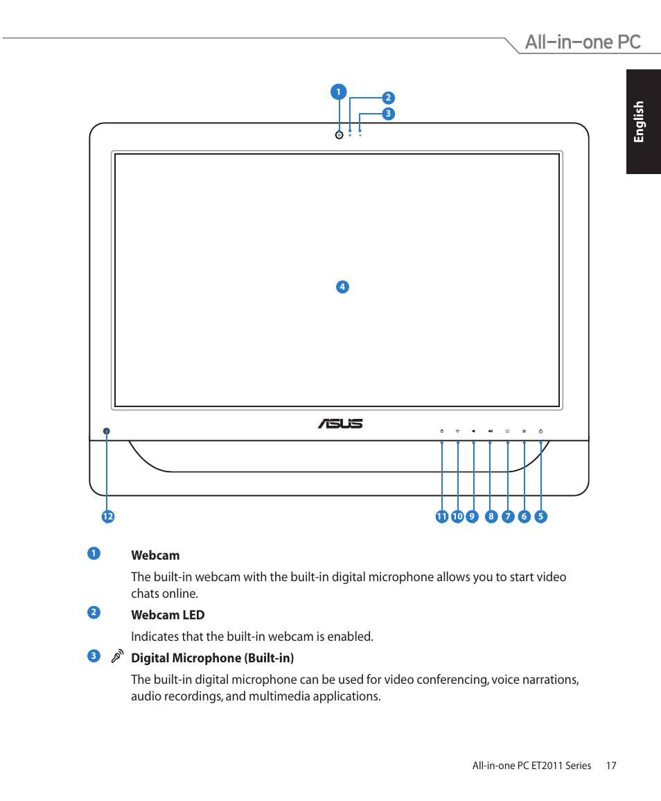 Asus ET2011AUTB User Manual | Page 17 / 42