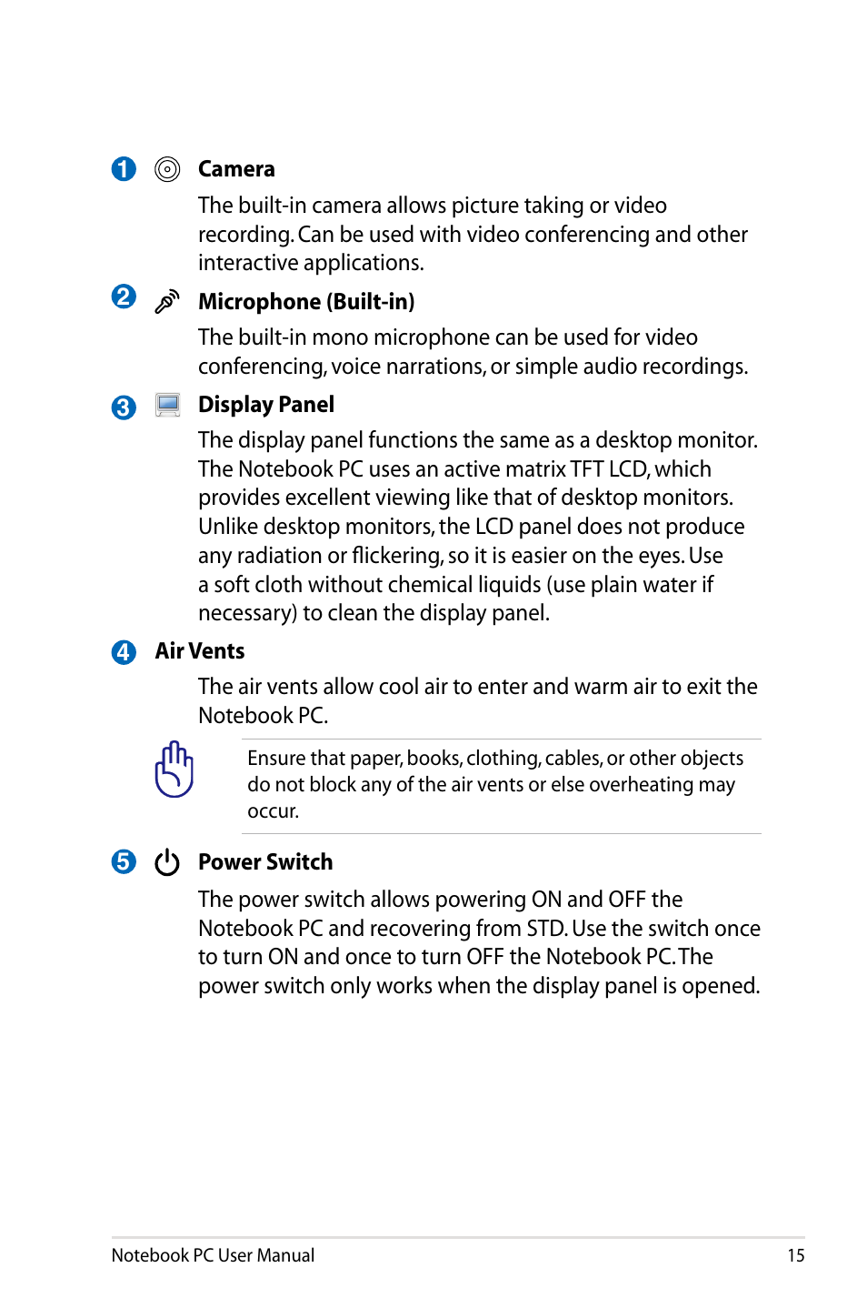 Asus UX31E User Manual | Page 15 / 100