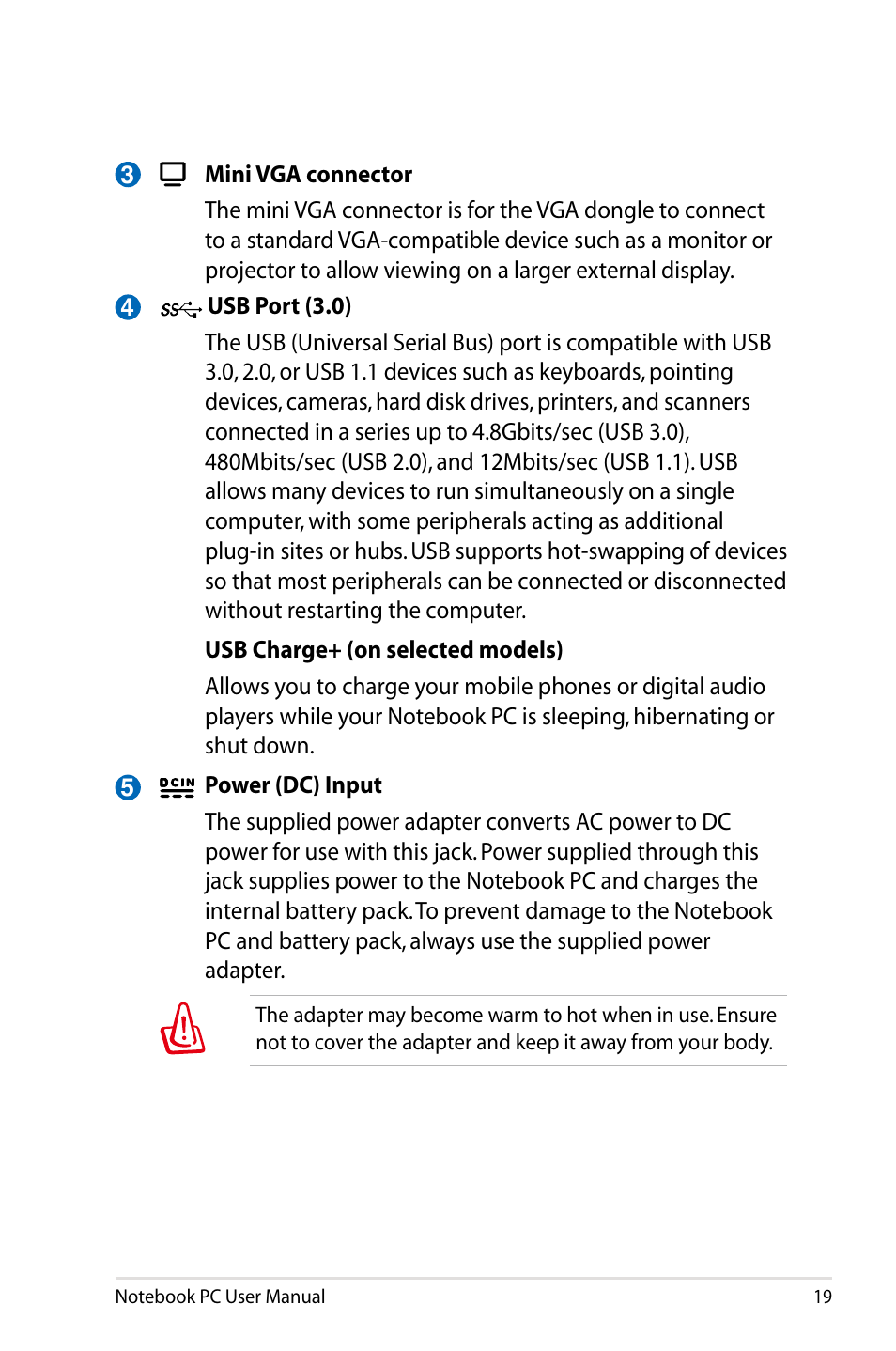 Asus UX31E User Manual | Page 19 / 100