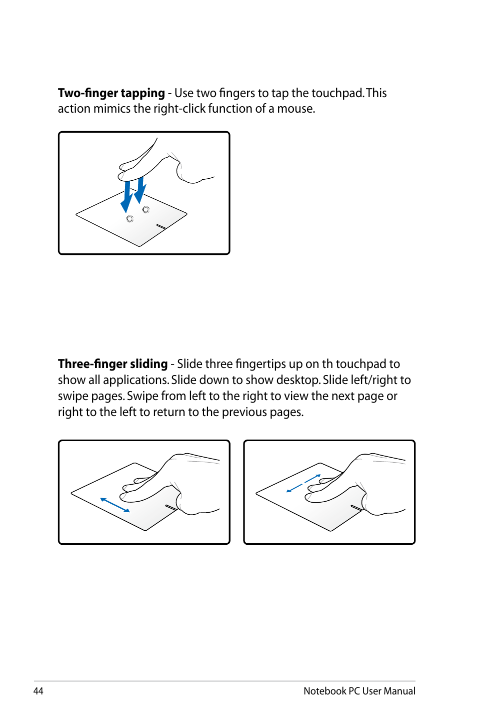 Asus UX31E User Manual | Page 44 / 100
