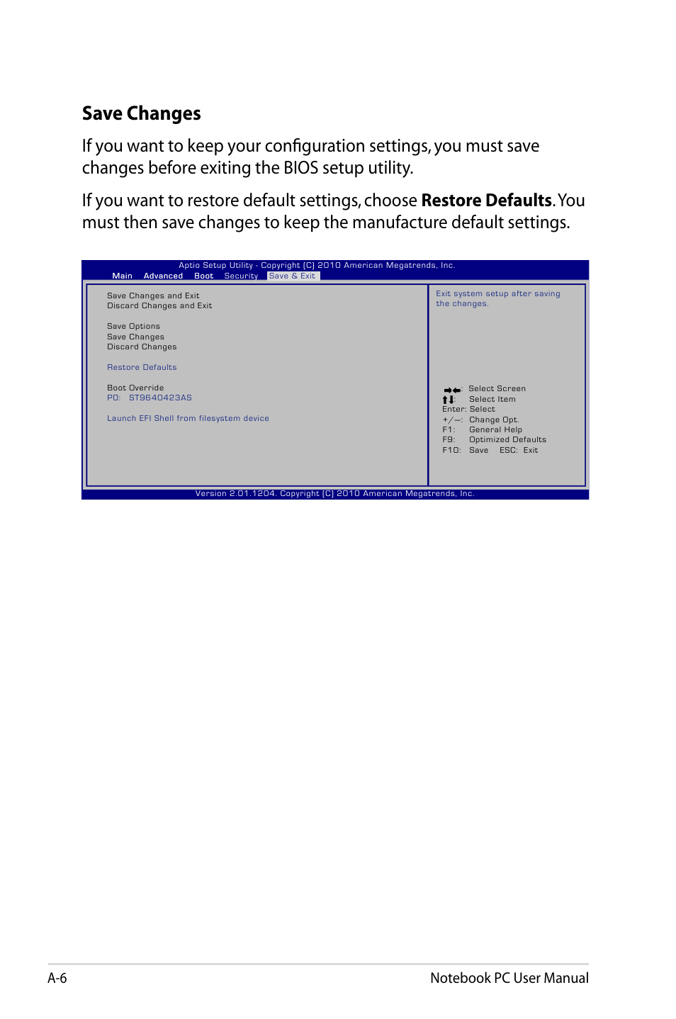 Save changes | Asus UX31E User Manual | Page 66 / 100