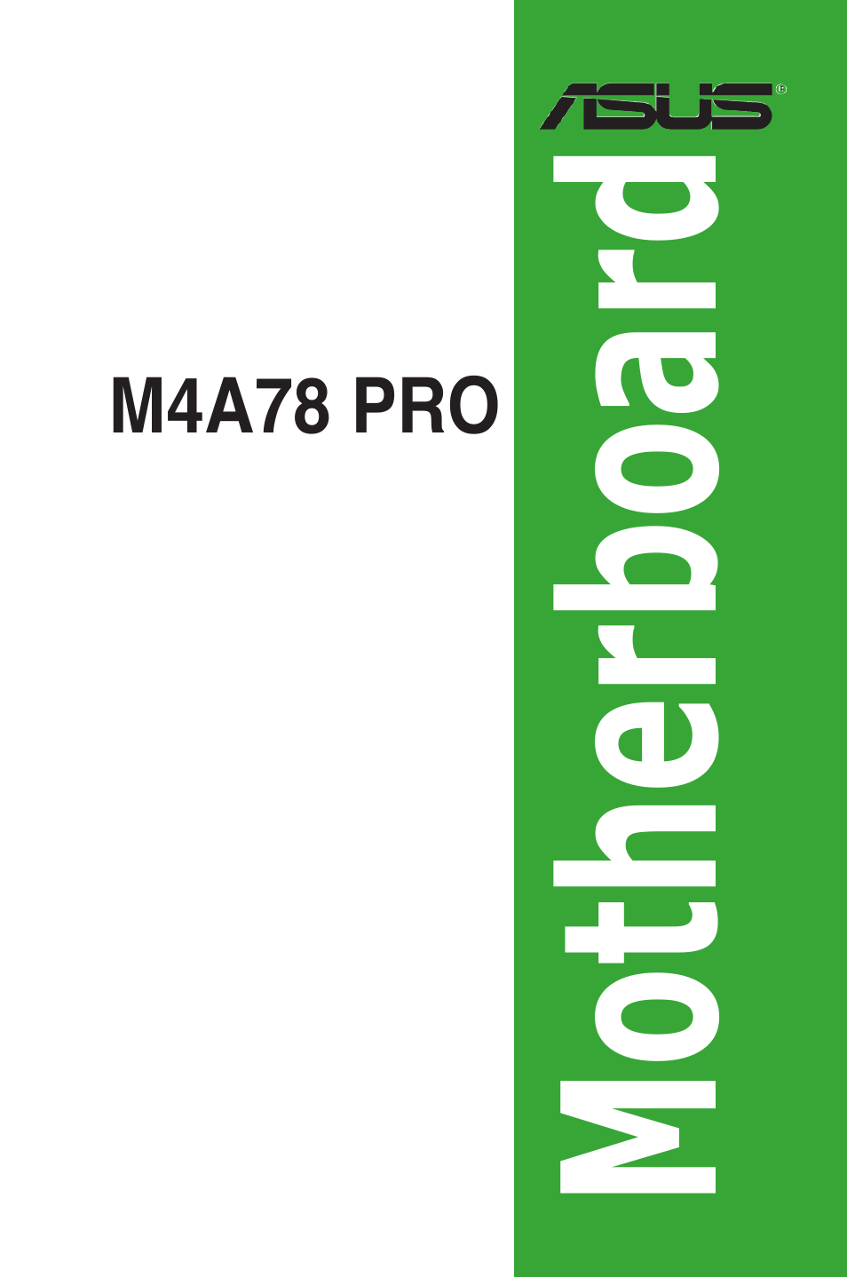 Asus M4A78 Pro User Manual | 72 pages