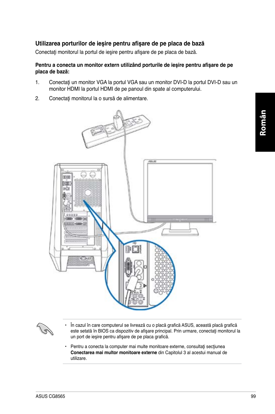 Română | Asus CG8565 User Manual | Page 99 / 246