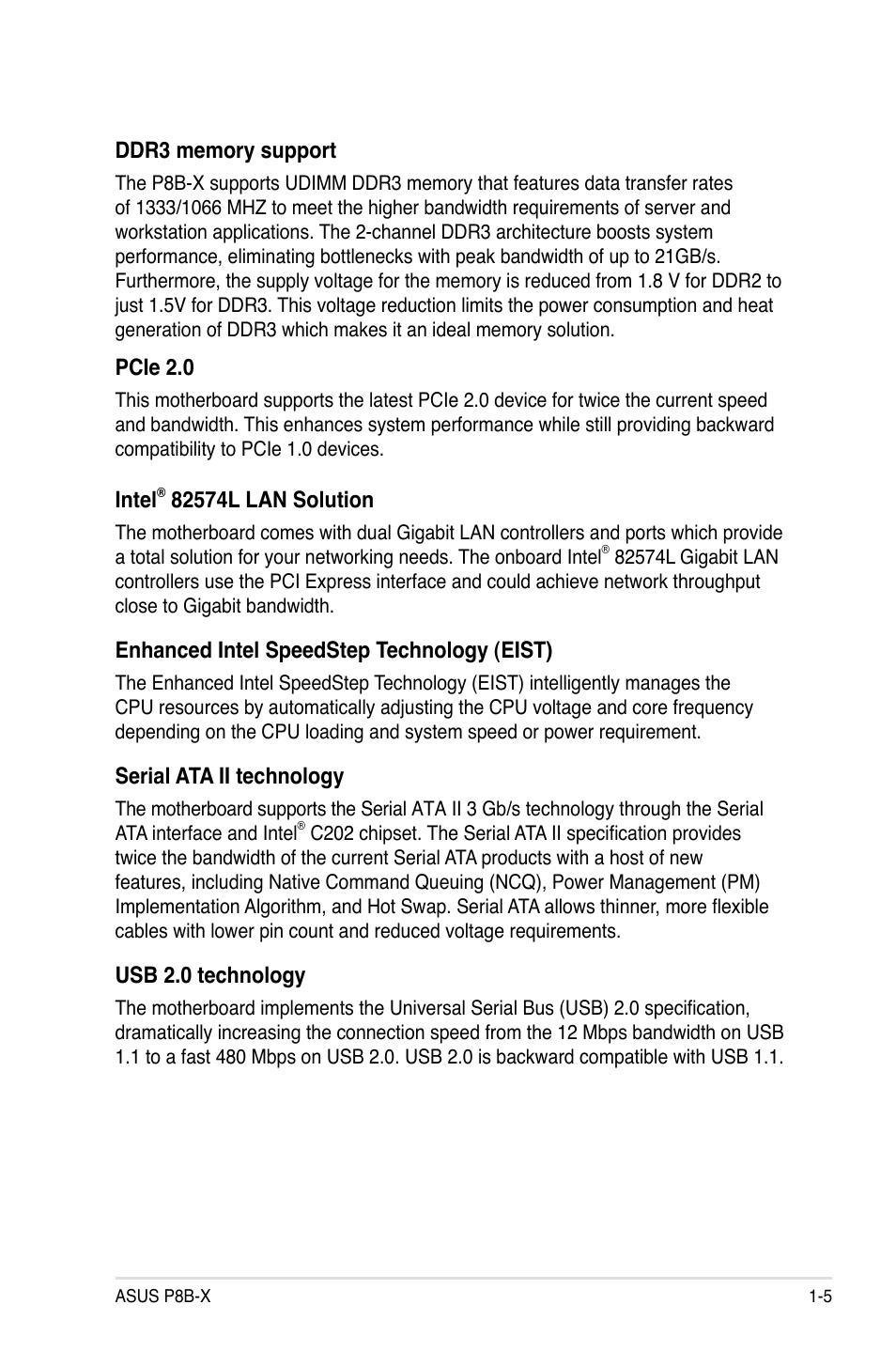 Asus P8B-X User Manual | Page 17 / 128