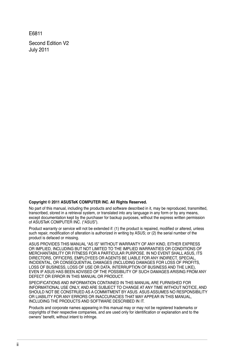 Asus P8B-X User Manual | Page 2 / 128