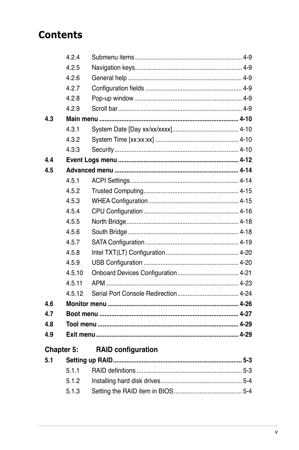 Asus P8B-X User Manual | Page 5 / 128