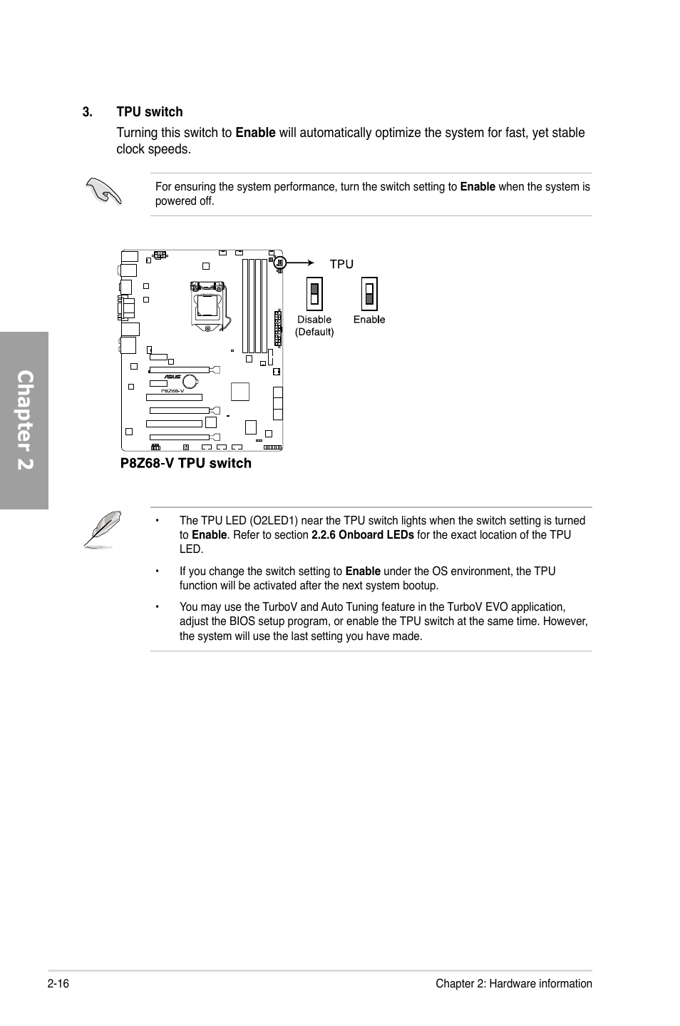 Chapter 2 | Asus P8Z68-V User Manual | Page 34 / 146
