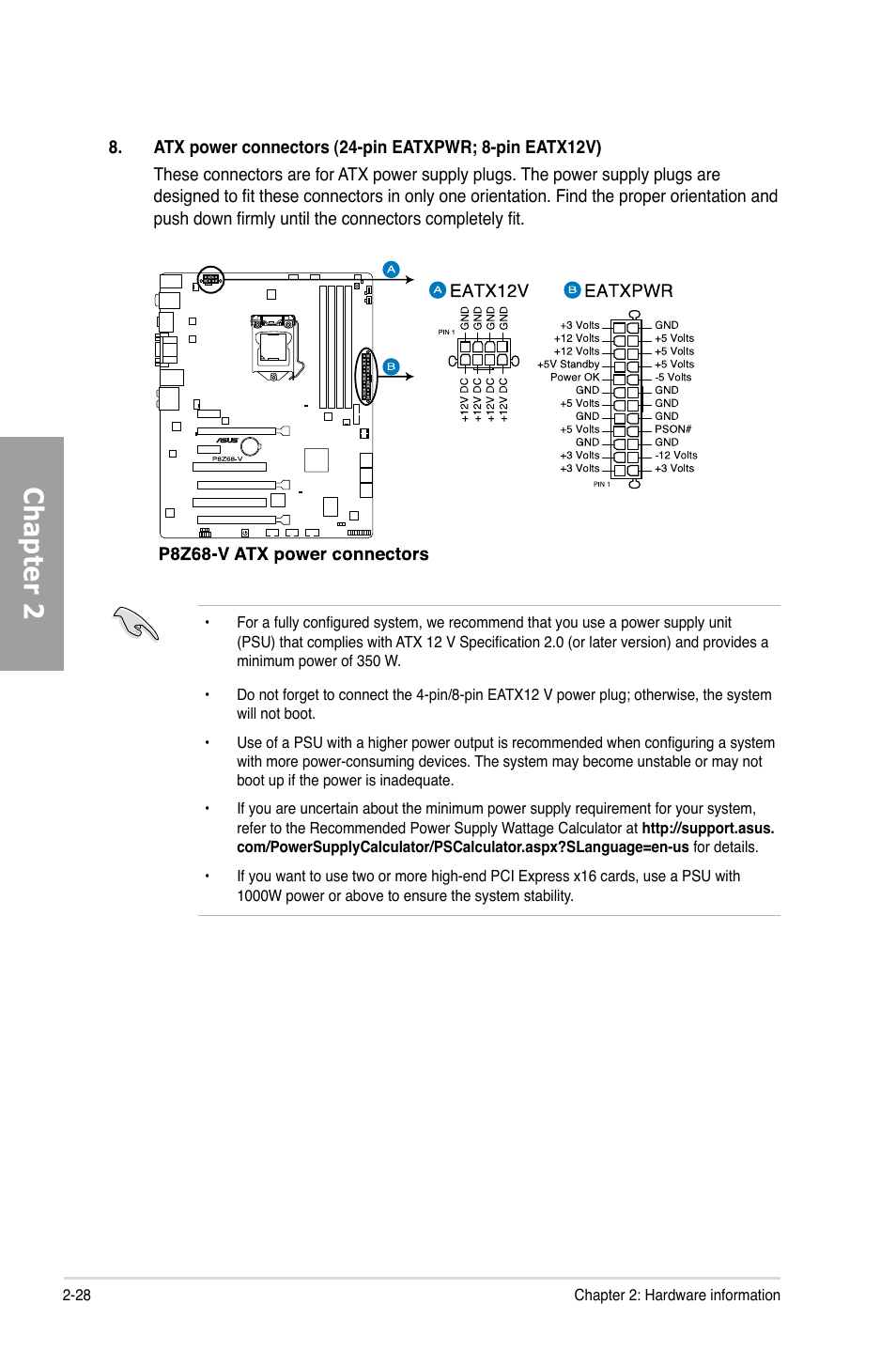 Chapter 2 | Asus P8Z68-V User Manual | Page 46 / 146