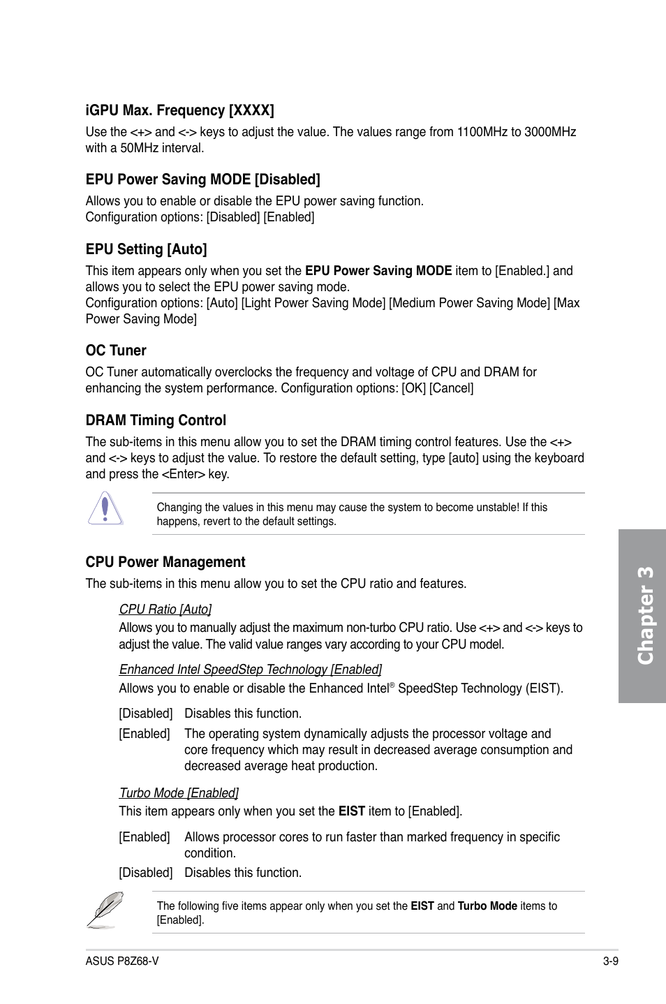 Chapter 3 | Asus P8Z68-V User Manual | Page 75 / 146