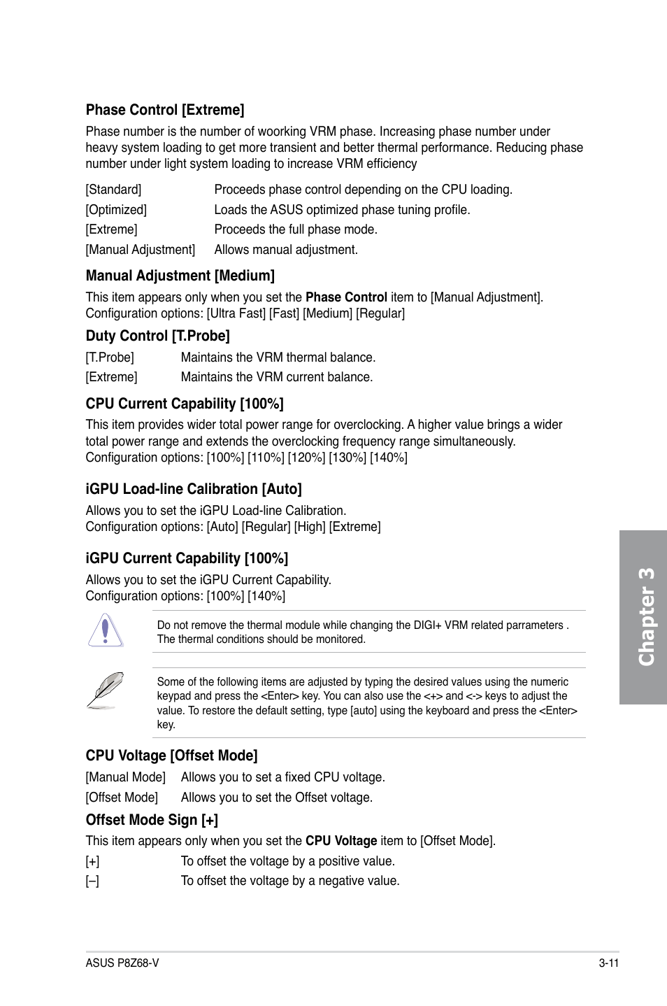 Chapter 3 | Asus P8Z68-V User Manual | Page 77 / 146