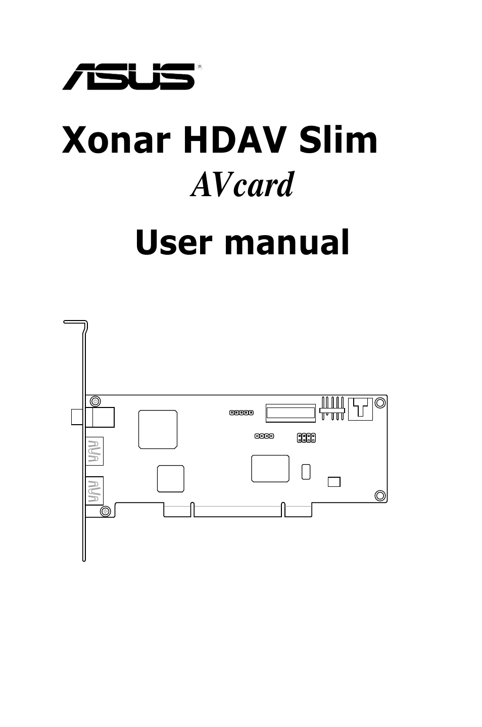 Asus Xonar HDAV1.3 Slim User Manual | 52 pages