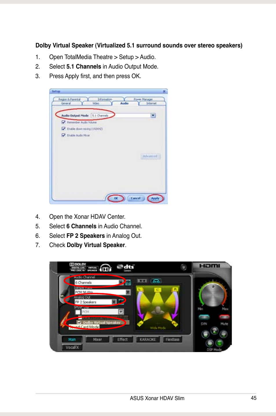 Asus Xonar HDAV1.3 Slim User Manual | Page 45 / 52