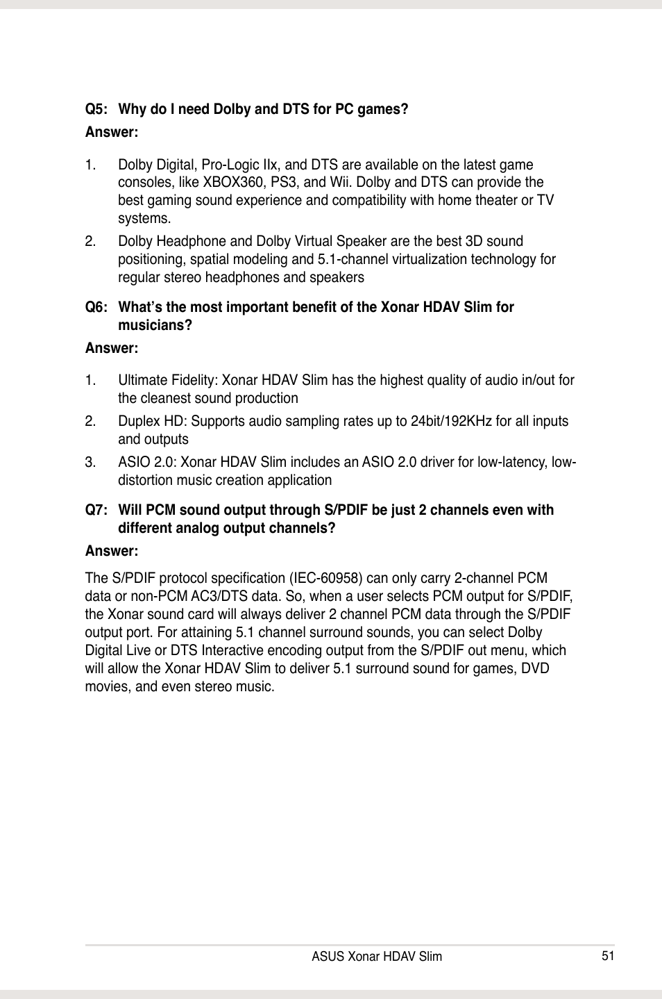 Asus Xonar HDAV1.3 Slim User Manual | Page 51 / 52