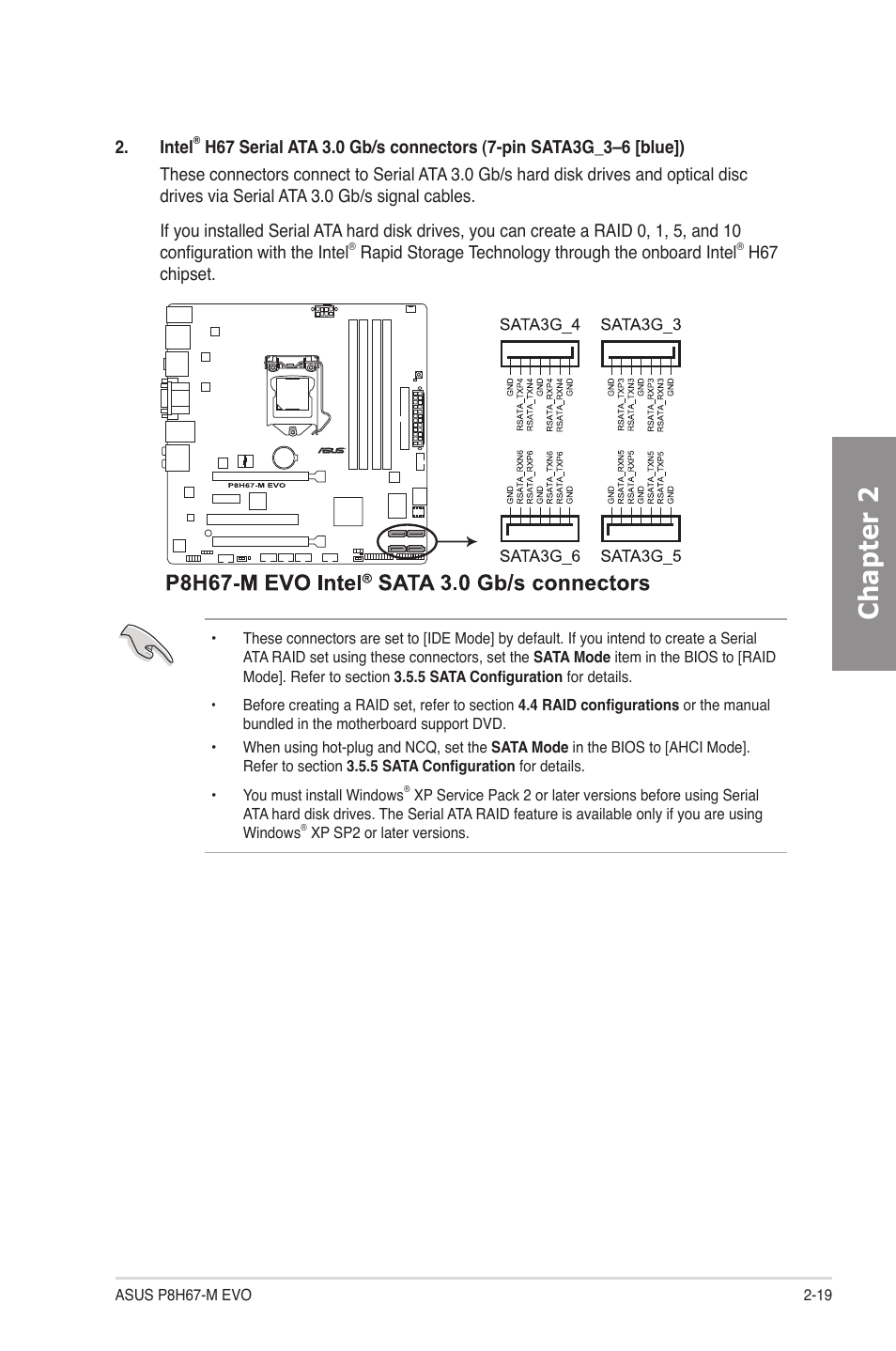 Chapter 2 | Asus P8H67-M EVO User Manual | Page 35 / 128