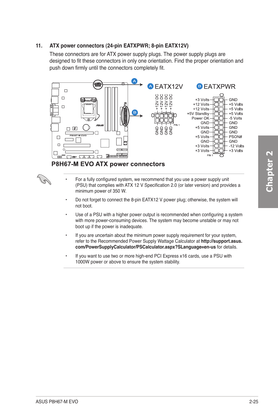 Chapter 2 | Asus P8H67-M EVO User Manual | Page 41 / 128