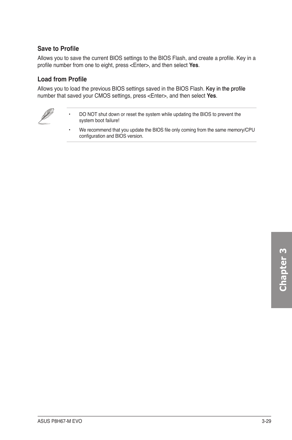 Chapter 3 | Asus P8H67-M EVO User Manual | Page 91 / 128