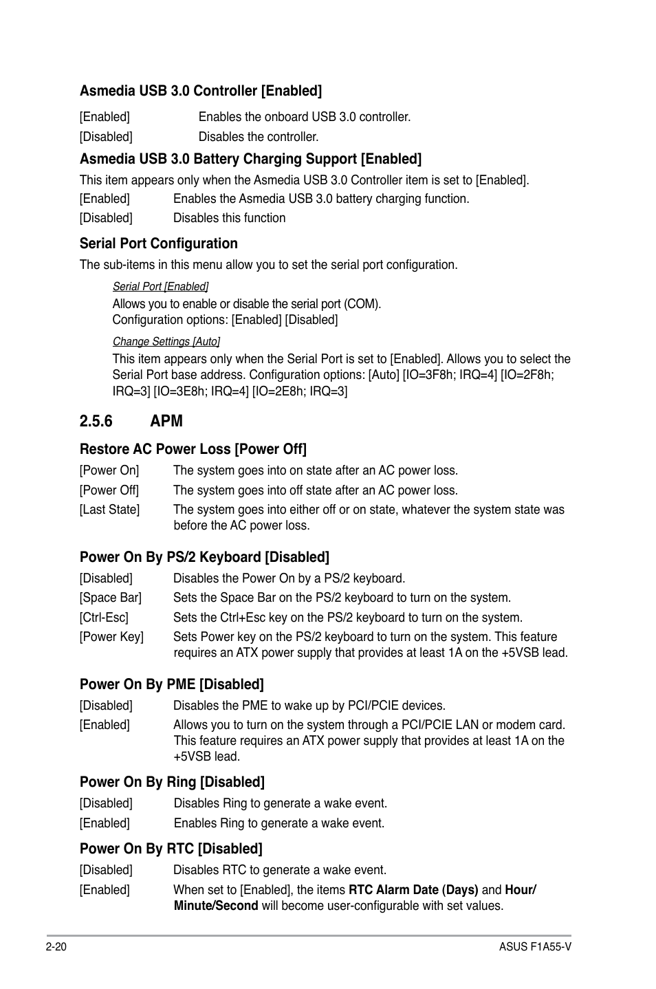 6 apm, Apm -20 | Asus F1A55-V User Manual | Page 60 / 70