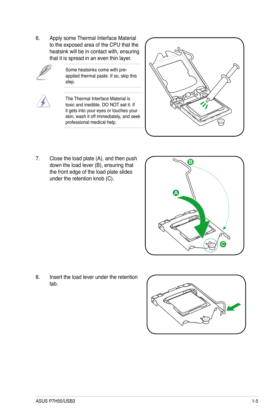 Asus P7H55/USB3 User Manual | Page 17 / 70