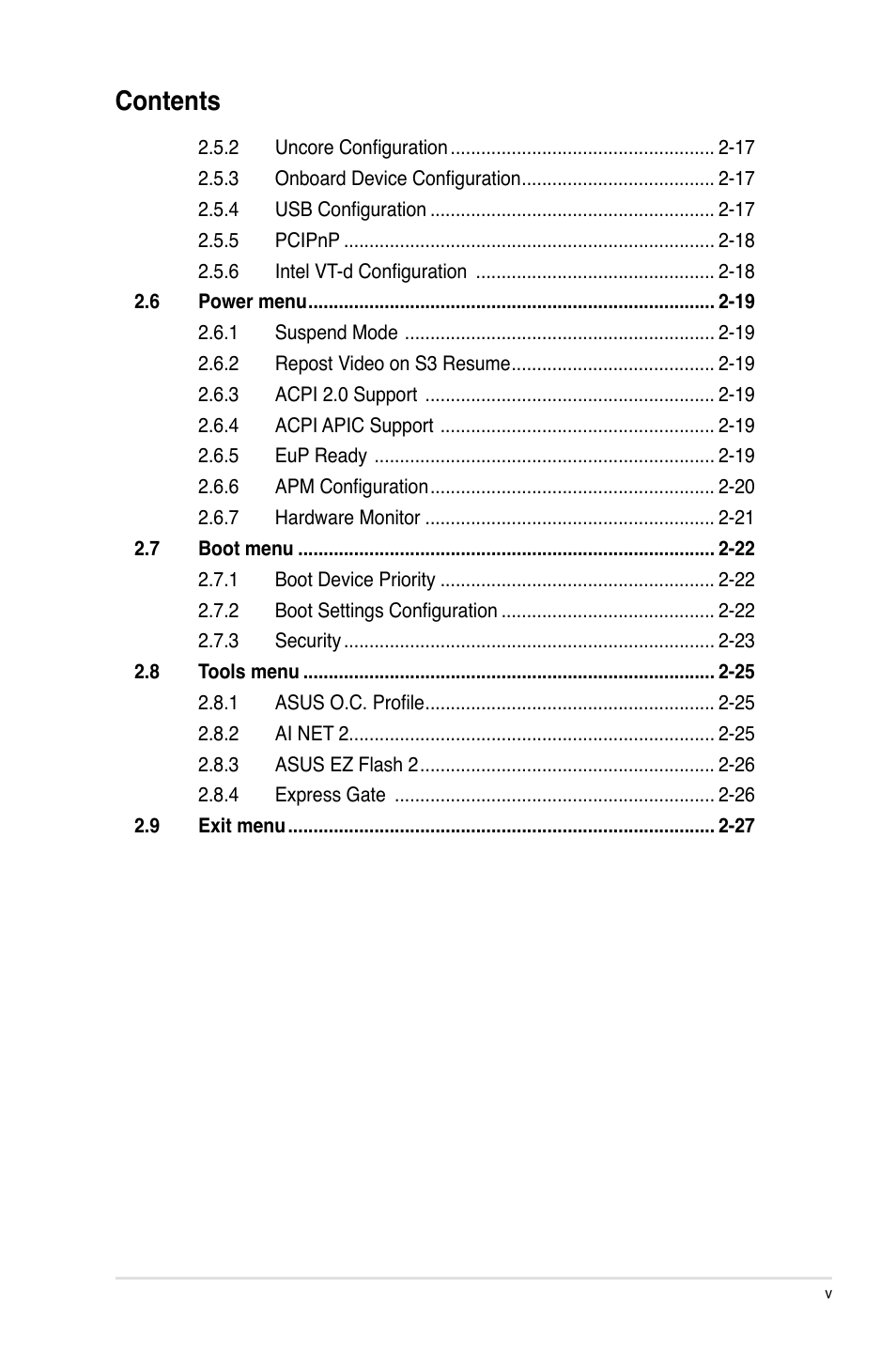 Asus P7H55/USB3 User Manual | Page 5 / 70