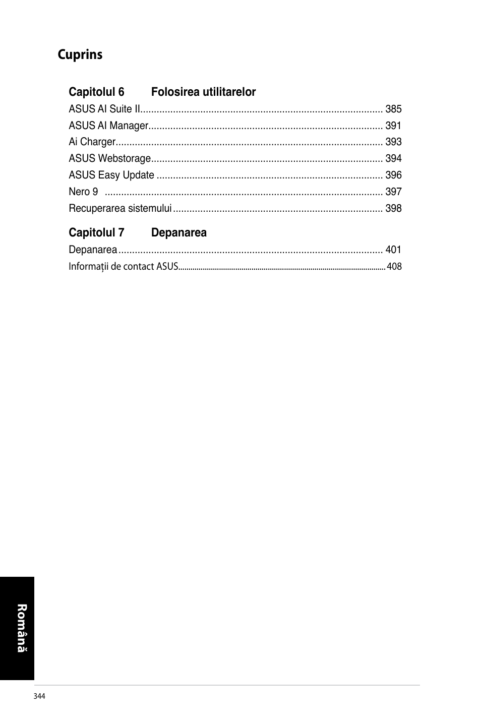 Cuprins | Asus CM6731 User Manual | Page 346 / 478