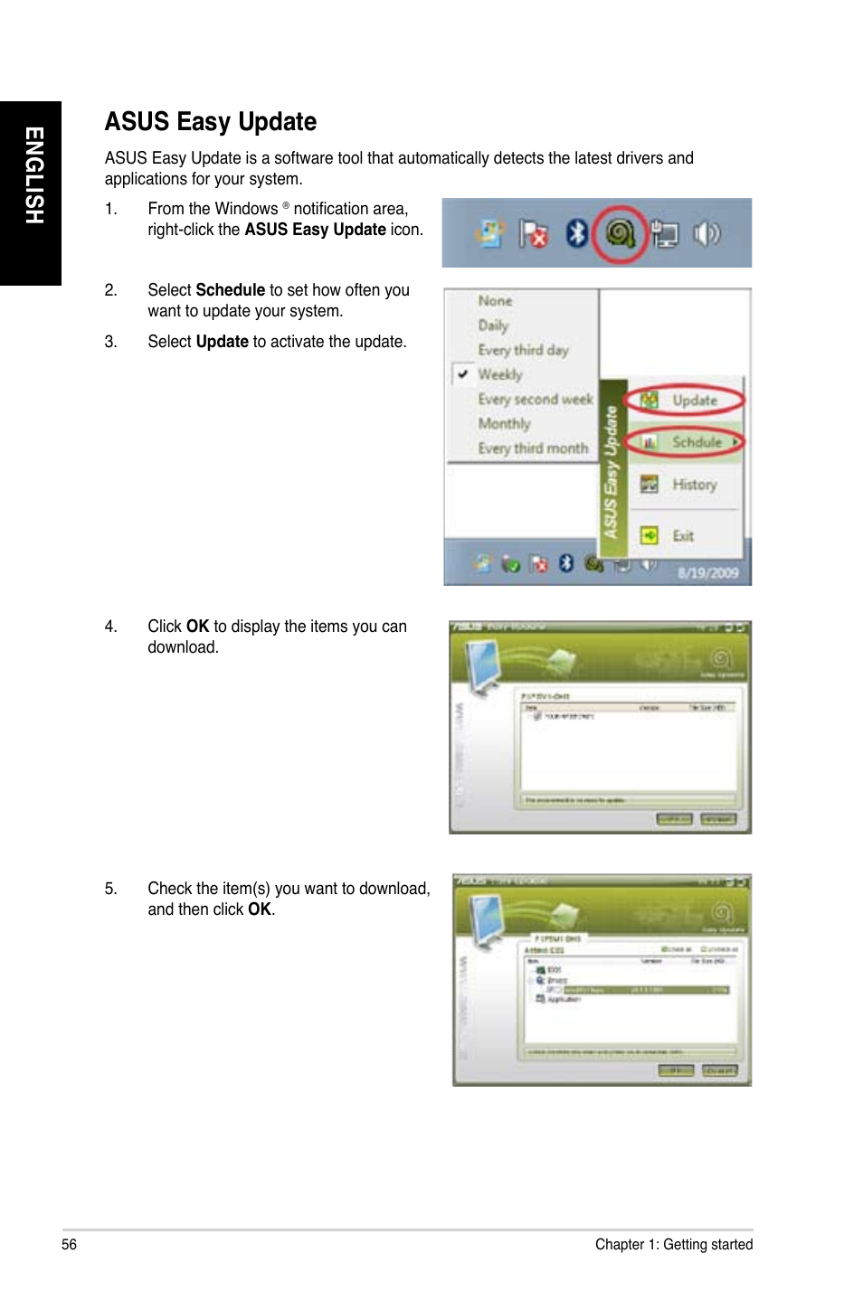 Asus easy update, En gl is h en gl is h en gl is h en gl is h | Asus CM6731 User Manual | Page 58 / 478