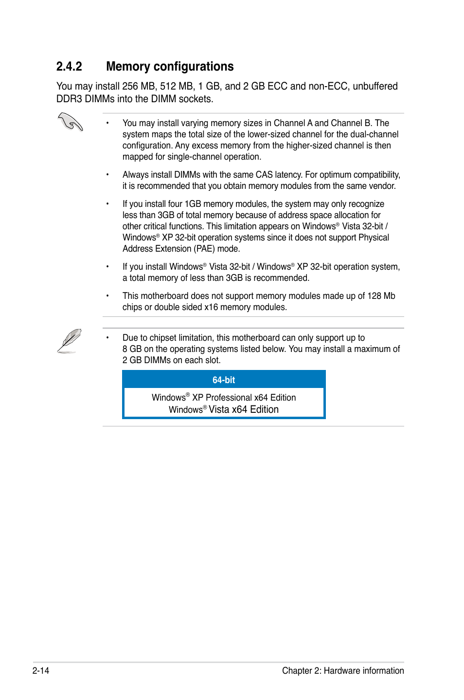 Asus P5E3 WS Professional User Manual | Page 40 / 172