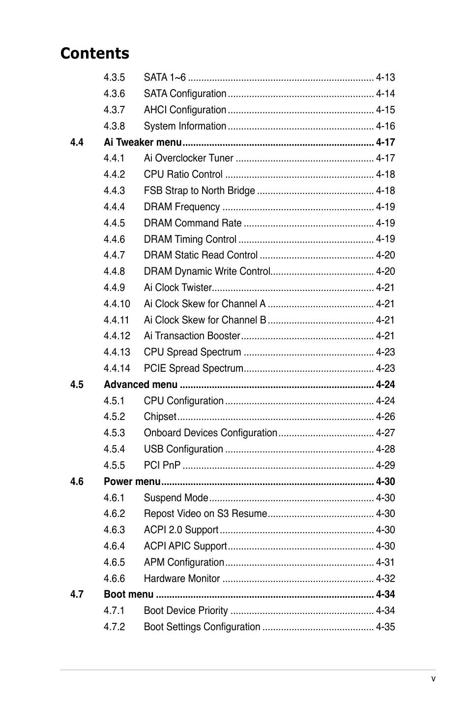 Asus P5E3 WS Professional User Manual | Page 5 / 172