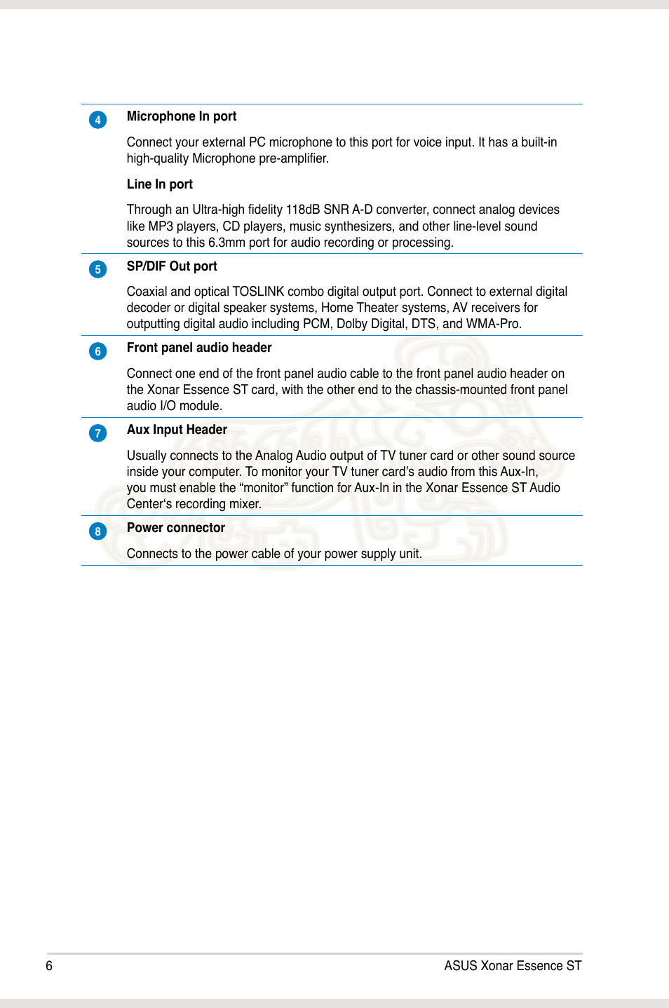 Asus Xonar Essence ST User Manual | Page 13 / 53