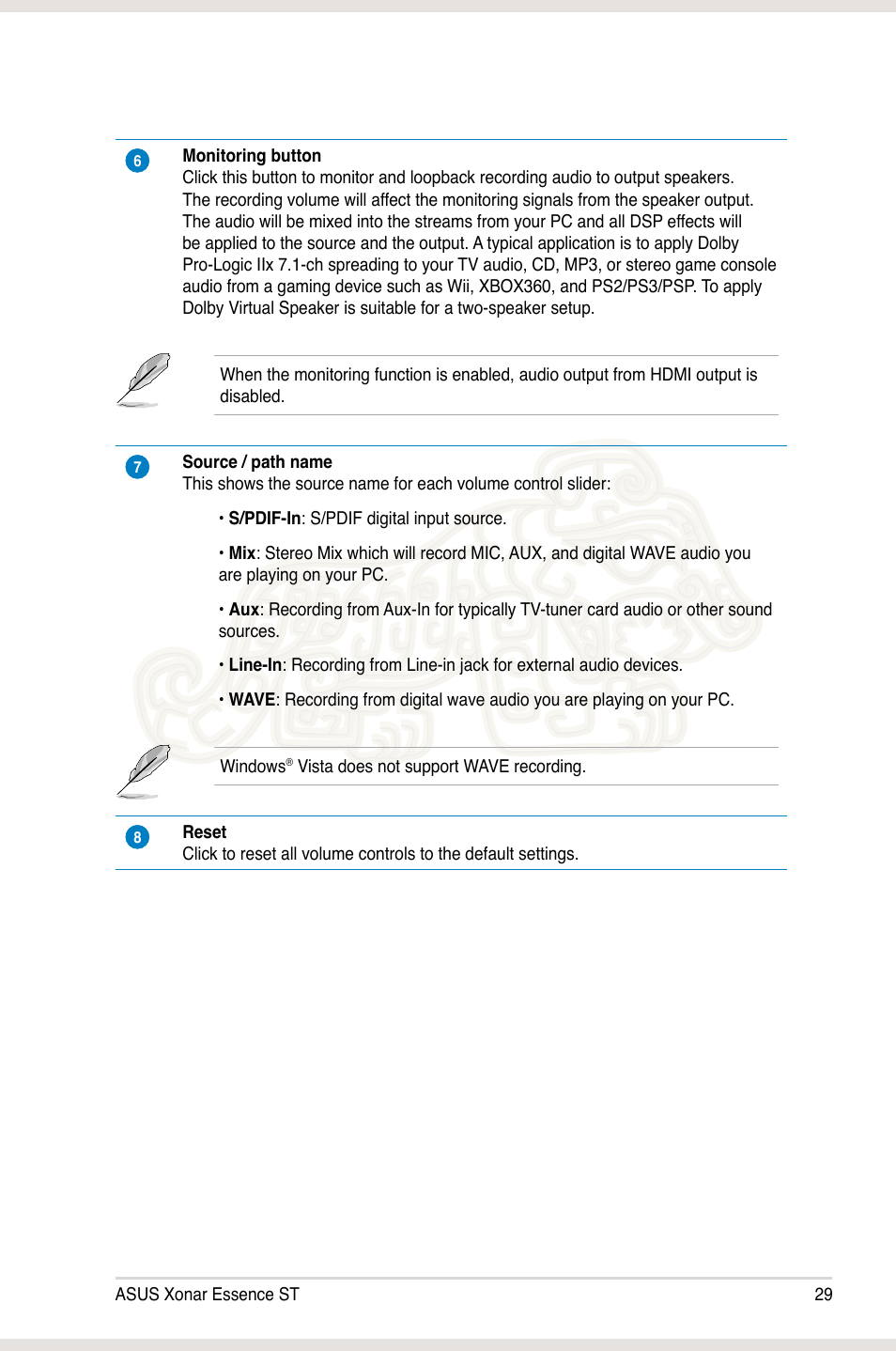 Asus Xonar Essence ST User Manual | Page 36 / 53