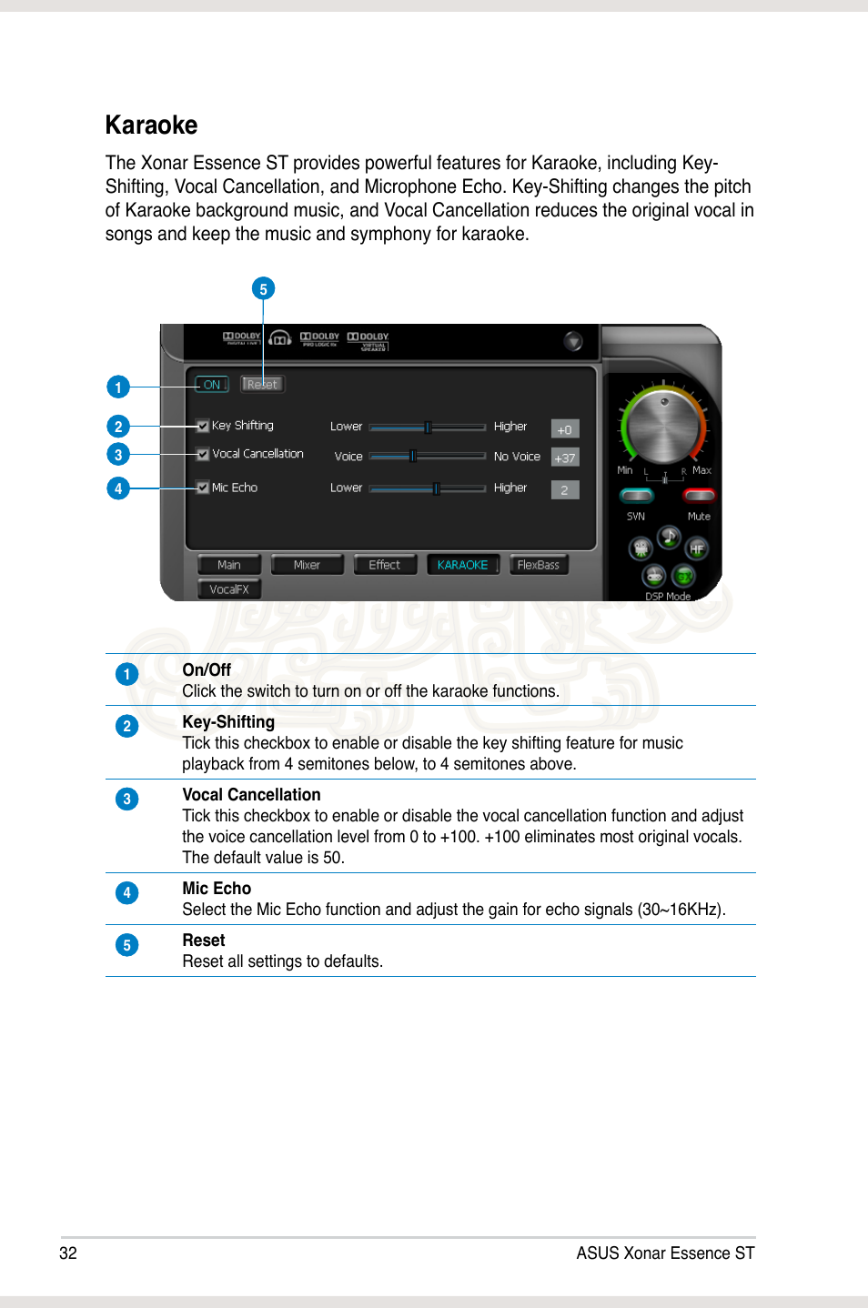 Karaoke | Asus Xonar Essence ST User Manual | Page 39 / 53