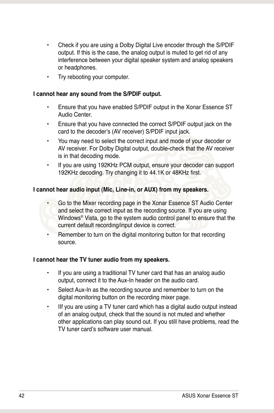 Asus Xonar Essence ST User Manual | Page 49 / 53