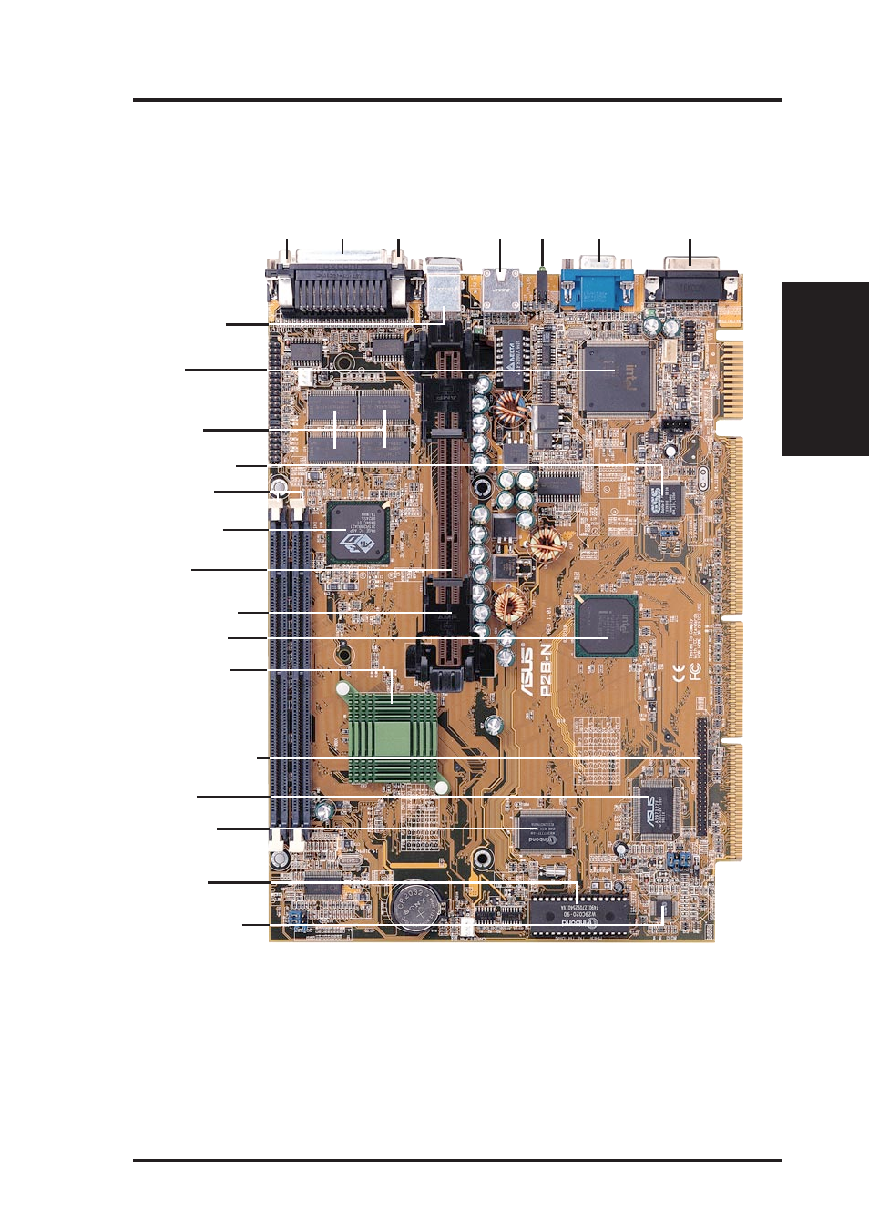 Features, 2 asus p2b-n parts, Asus p2b-n user’s manual 11 | Fea tures motherboard parts, Optional at the time of purchase | Asus P2B-N User Manual | Page 11 / 120