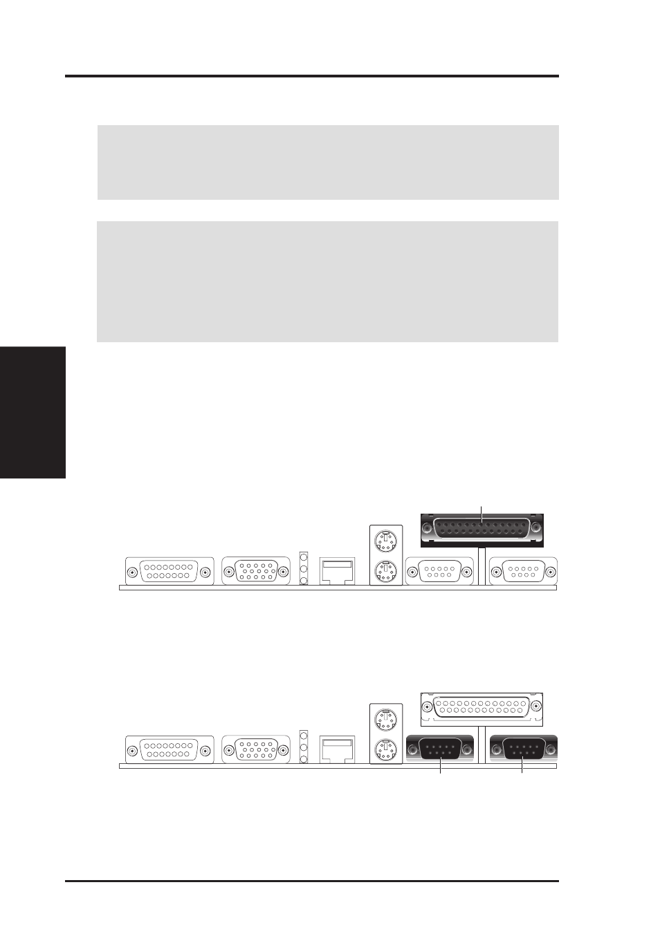 Hardware setup, 8 external connectors, 1 back panel connectors | Asus P2B-N User Manual | Page 32 / 120