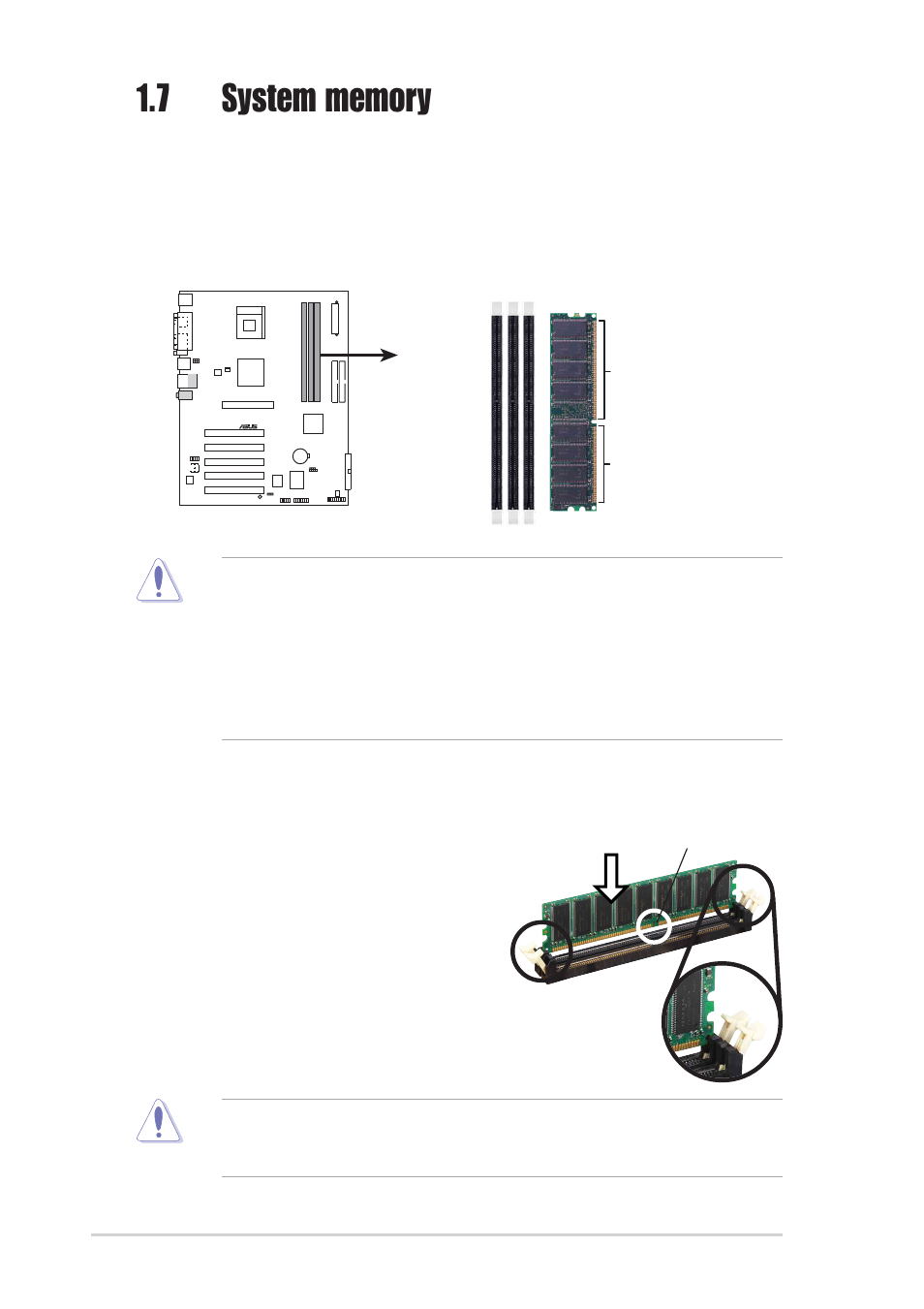 2 installing a dimm, 1 dimm sockets location, 10 chapter 1: product introduction | Asus P4S800-X User Manual | Page 20 / 64