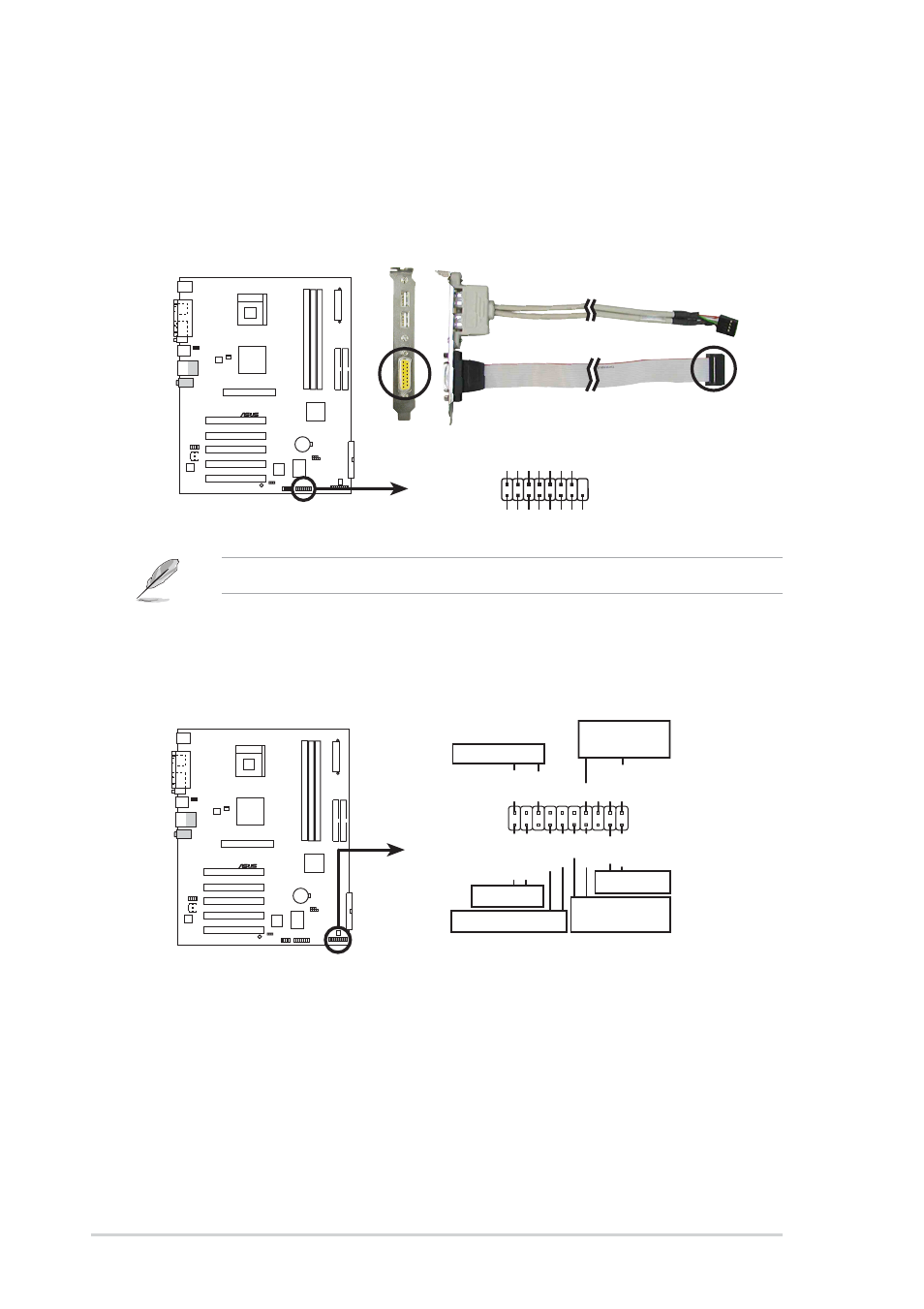 22 chapter 1: product introduction, System power led lead (2-pin pled), Keyboard lock lead (2-pin keylock) | The game/midi module is purchased separately, P4s800-x game connector game, P4s800-x system panel connectors | Asus P4S800-X User Manual | Page 32 / 64