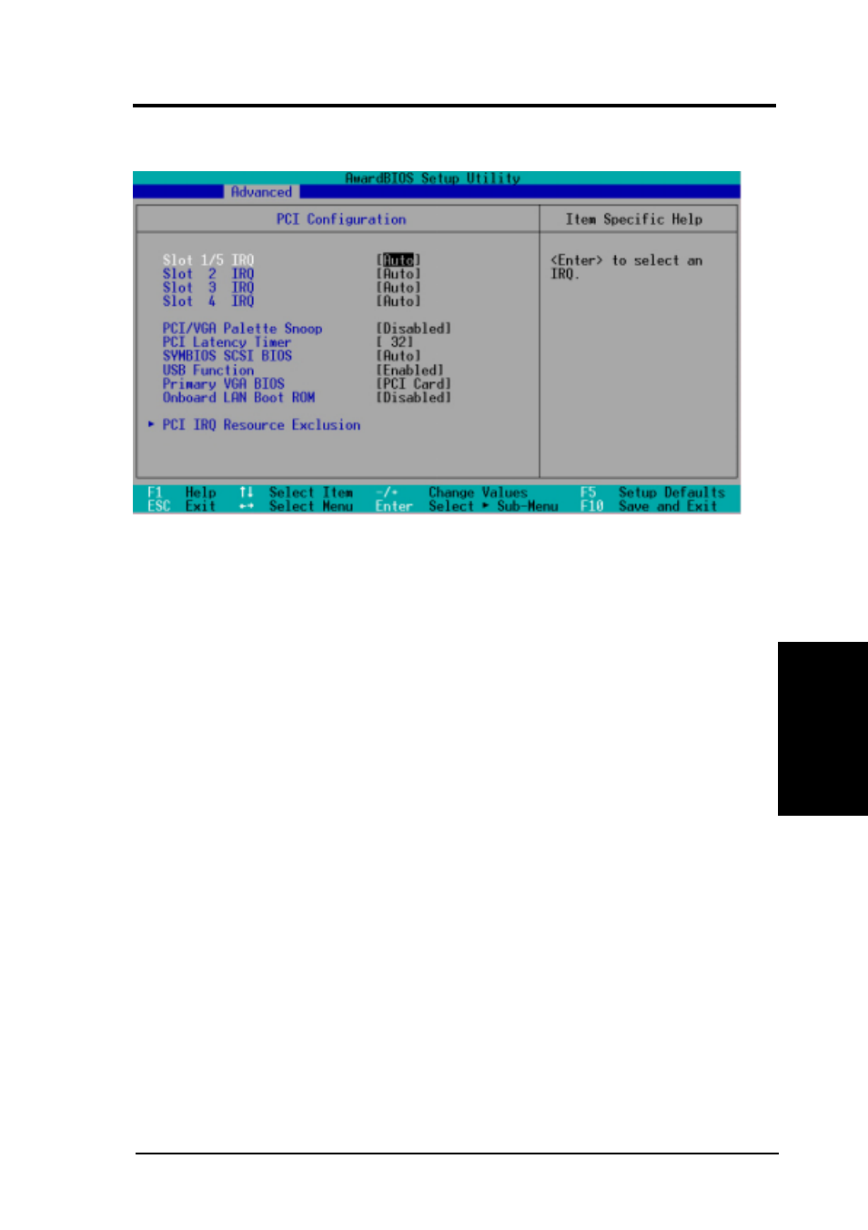 Bios setup, 3 pci configuration | Asus CUV266-D User Manual | Page 61 / 88